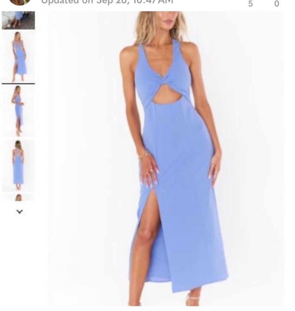 Show Me Your MuMu Women's show me Your MuMu Luca Periwinkle Dress L Size L / US 10 / IT 46 - 3 Thumbnail
