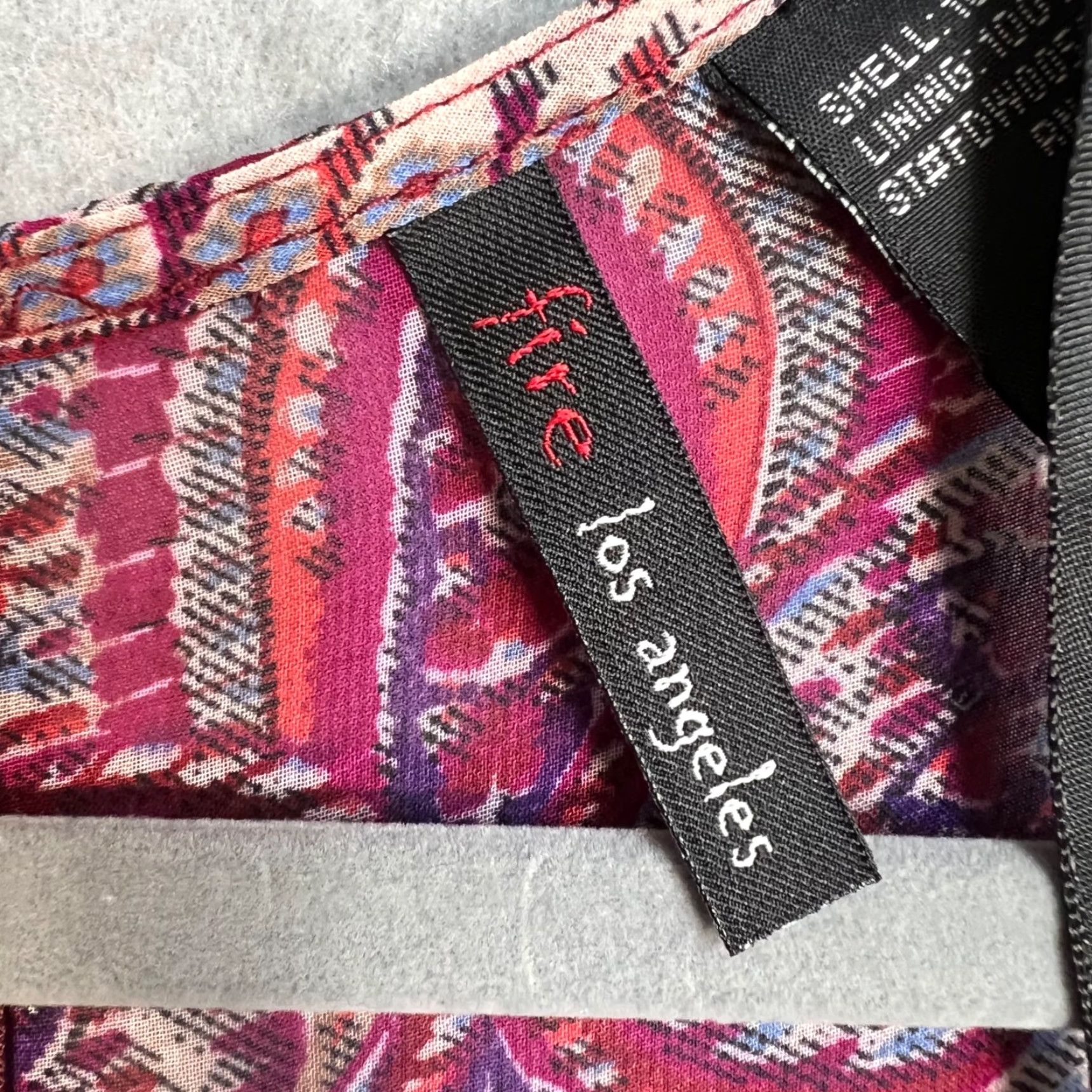 Vintage Fire Los Angeles Maxi Dress Womens Size Medium Bohemian Paisley Pink V-Neck Long Sleeve Casual Party/Cocktail Summer Spring Maxi Dress Womens Mens? Size M / US 6-8 / IT 42-44 - 3 Thumbnail