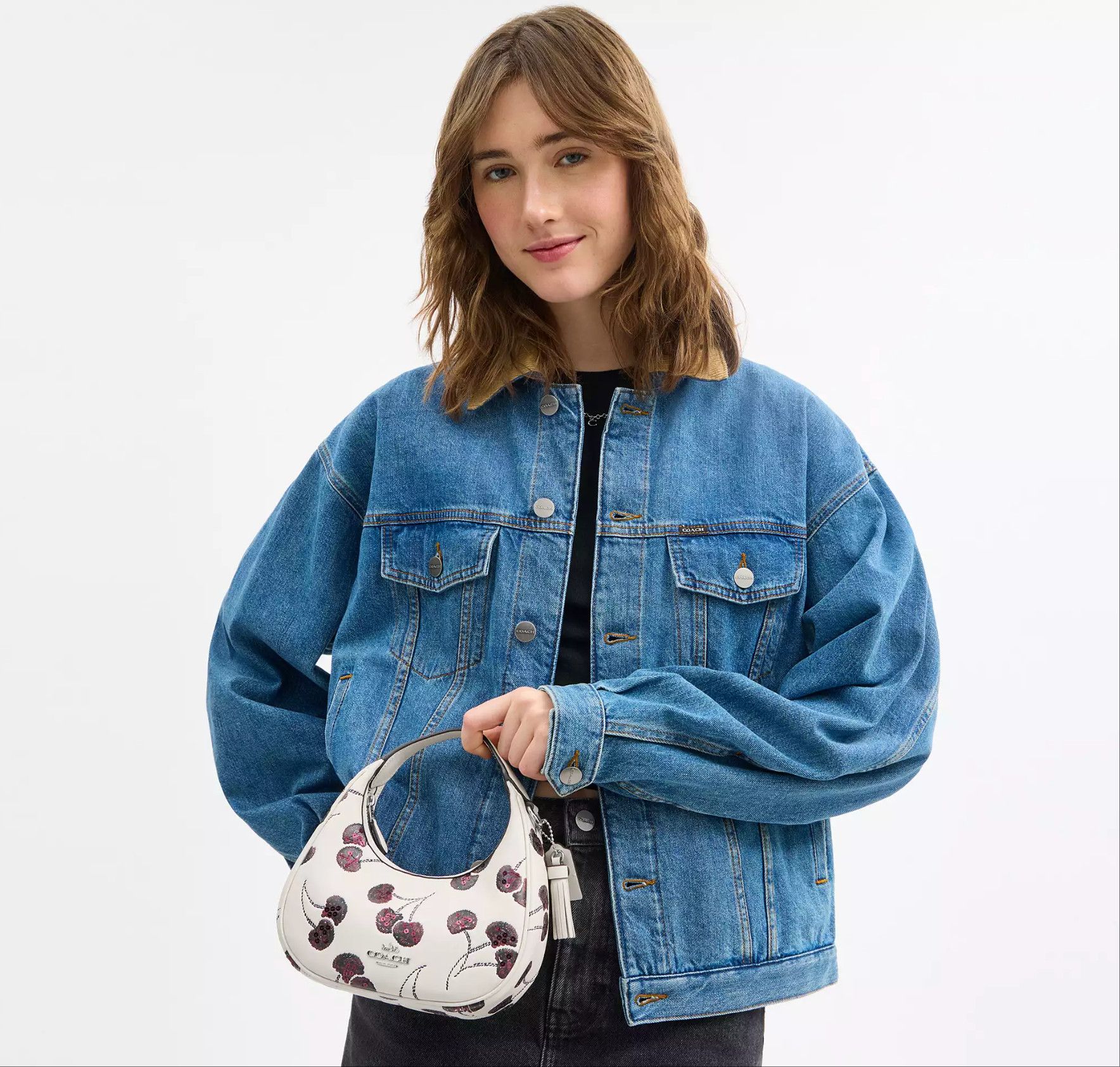 Coach NWT Coach Carmen Mini Crossbody Bag With Cherry Print CCZ22 Size ONE SIZE - 6 Thumbnail