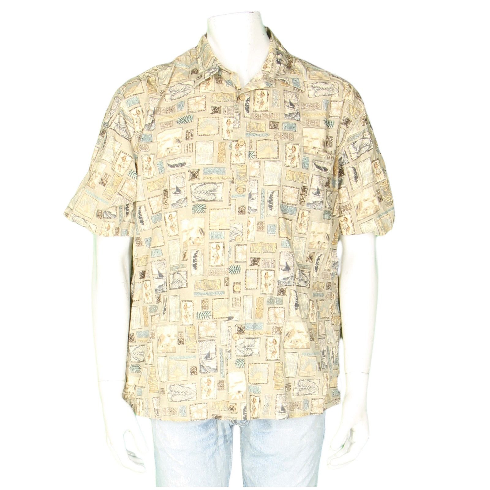 Other Cooke Street Floral Hula Girl Sailing Hawaiian Aloha Shirt L Size US L / EU 52-54 / 3 - 2 Thumbnail