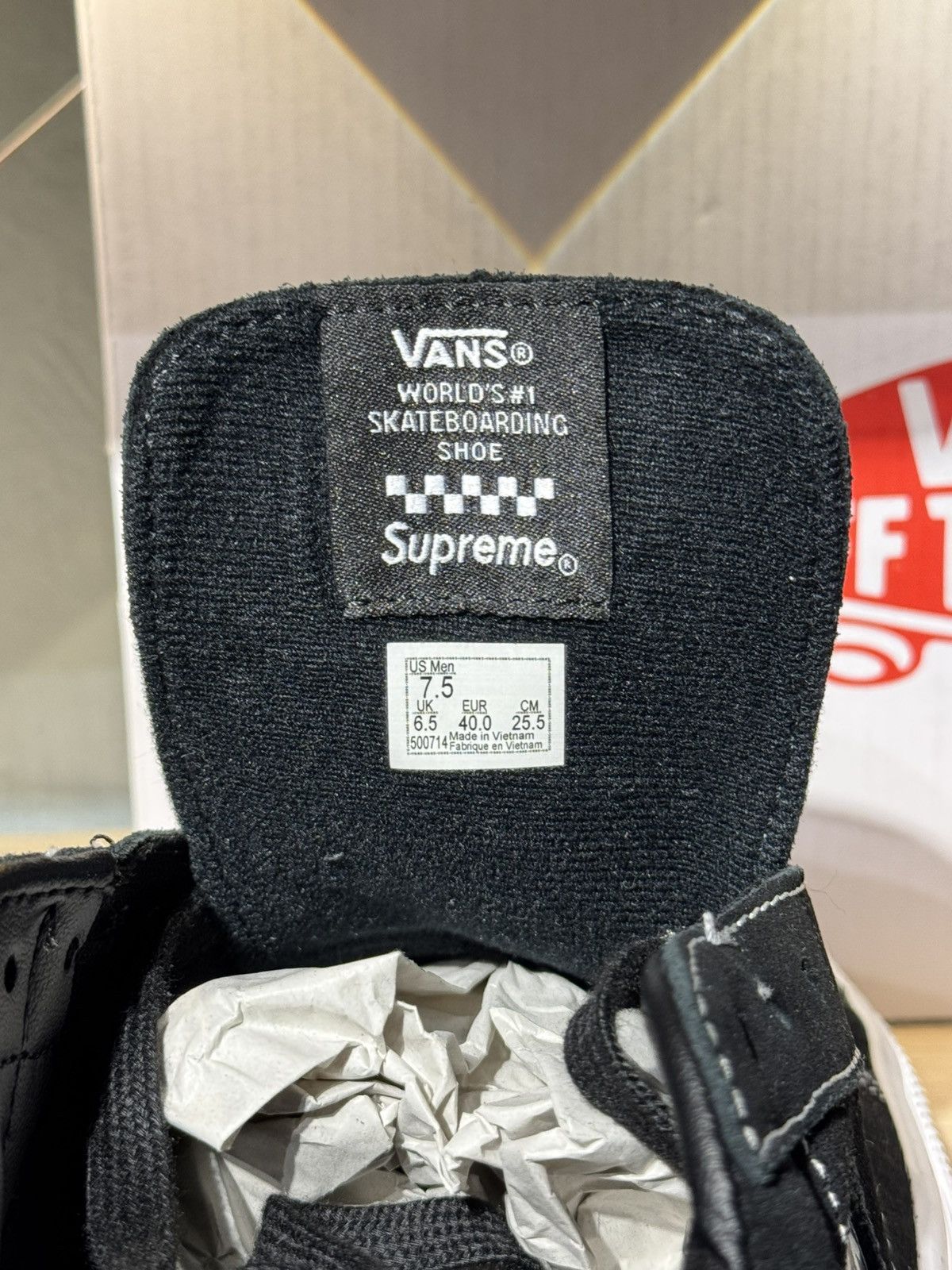 Supreme × Vans Vans Sid x Supreme “Fuck Em” Size US 7.5 / EU 40-41 - 8 Thumbnail