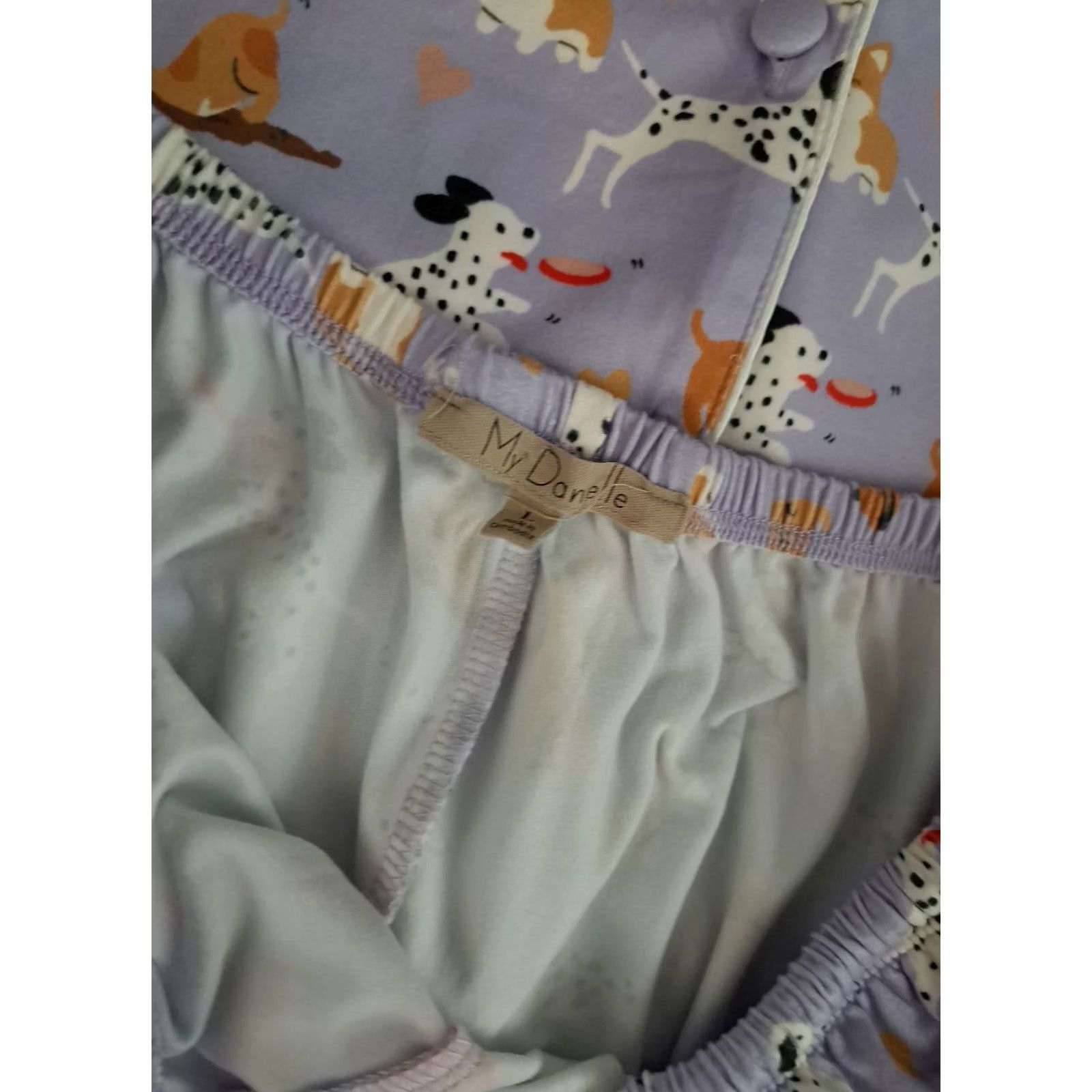 Vintage VINTAGE My Danielle All Over Assorted Dog Print Woman Large Pajama Set Size ONE SIZE - 5 Thumbnail