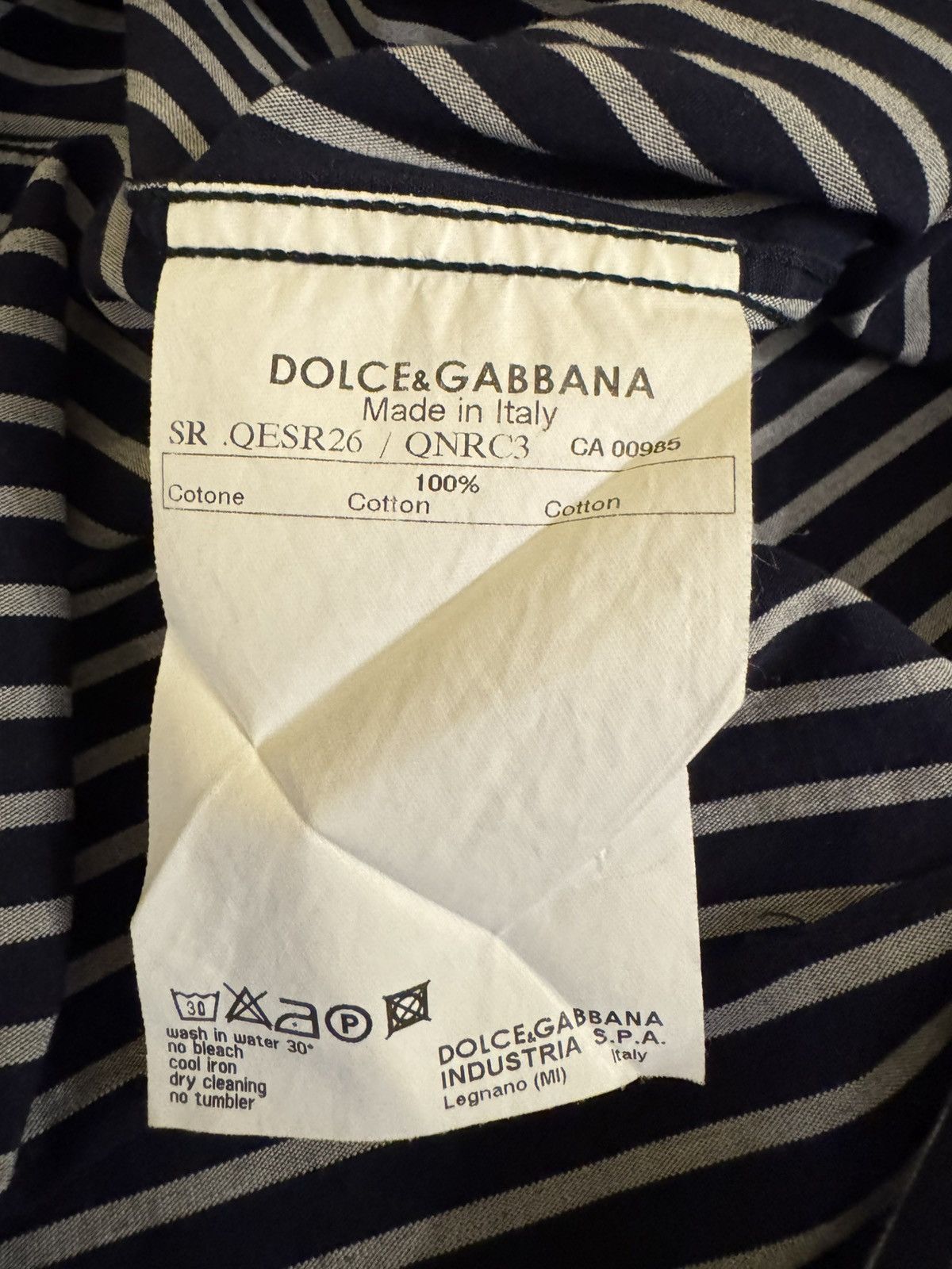 Dolce & Gabbana Dolce & Gabbana- cotton shirt Size 42L - 6 Thumbnail