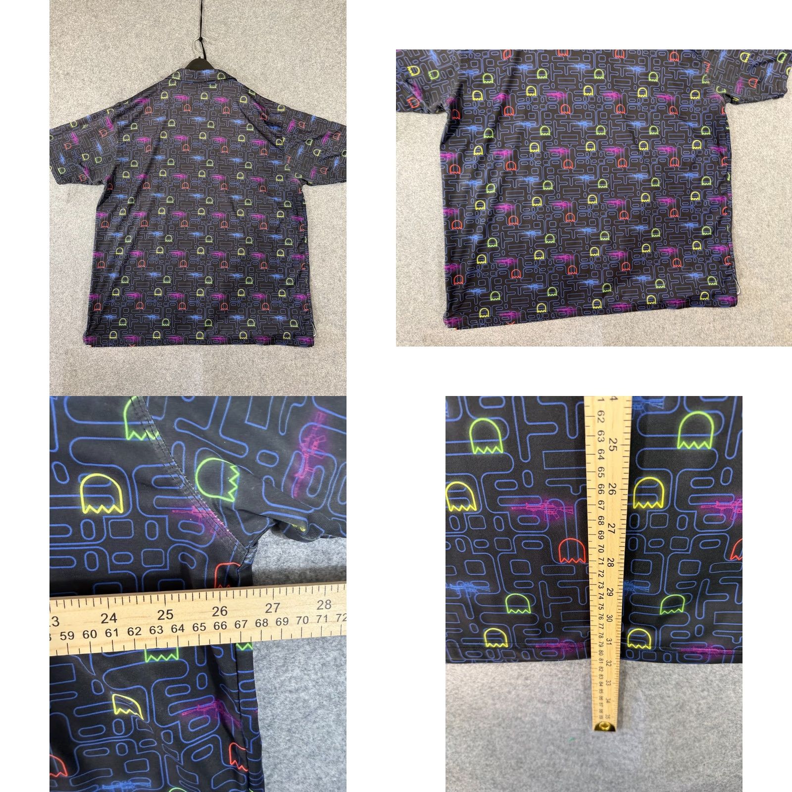 Vintage Greater Half Polo Shirt Mens 2XL Black iPack Graphic Golf Performance Logo Pac-Man AR-15 Polo Mens 2XL Black iPack Graphic Pac-Man AR-15 Size US XXL / EU 58 / 5 - 8 Thumbnail