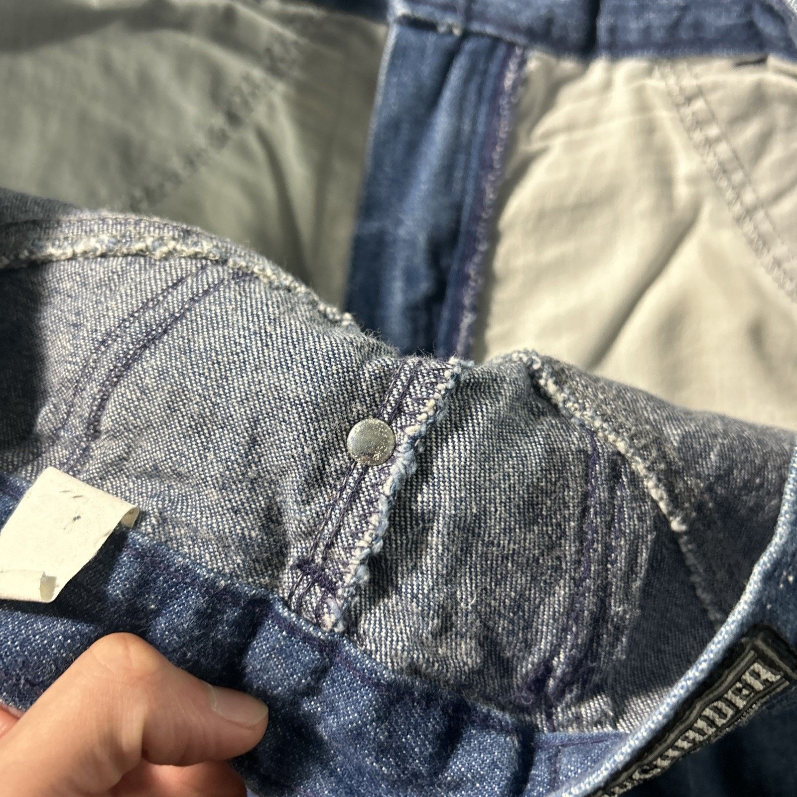 Levi's Rough Riders Buckle Back Style Jeans Womens 32x36 Bare Back Size 38" / US 16 / IT 52 - 6 Thumbnail