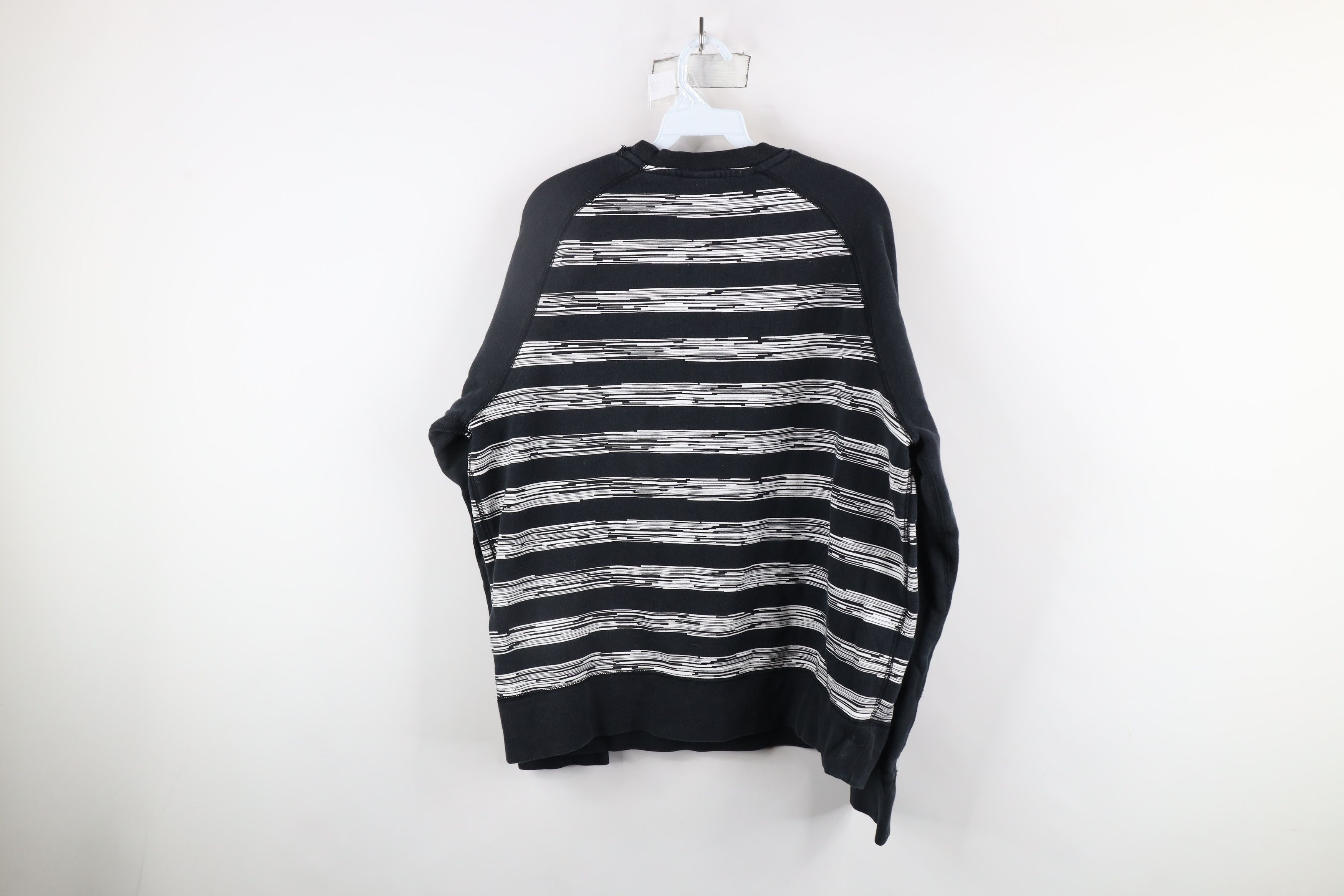 Nike × Vintage Vintage Nike Sportswear Striped Box Logo Crewneck Sweatshirt Size US XL / EU 56 / 4 - 8 Thumbnail