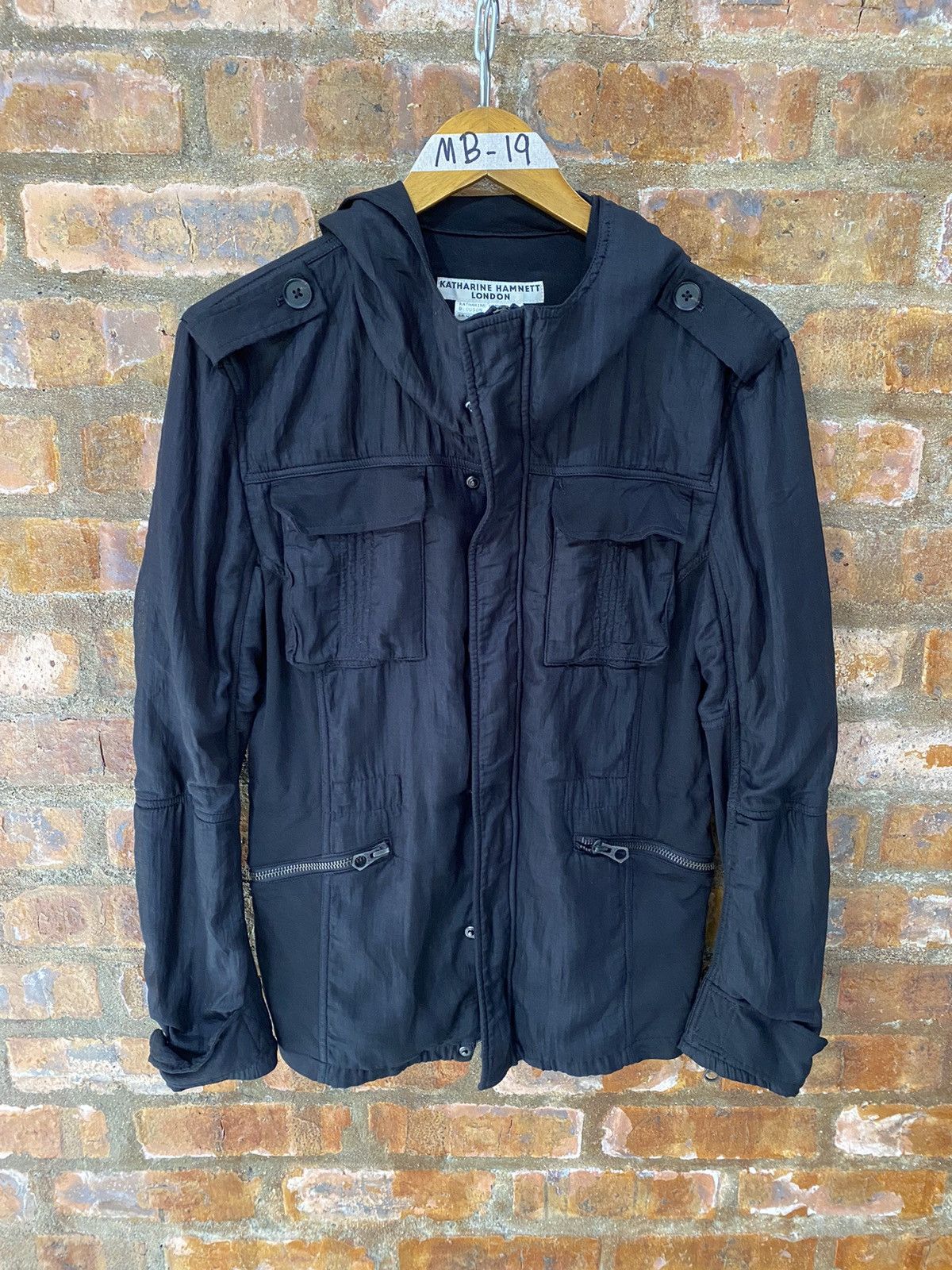 Katharine Hamnett London 🔥Made Japan Hamnett Black Multipocket Zipper Jacket Size US M / EU 48-50 / 2 - 2 Thumbnail