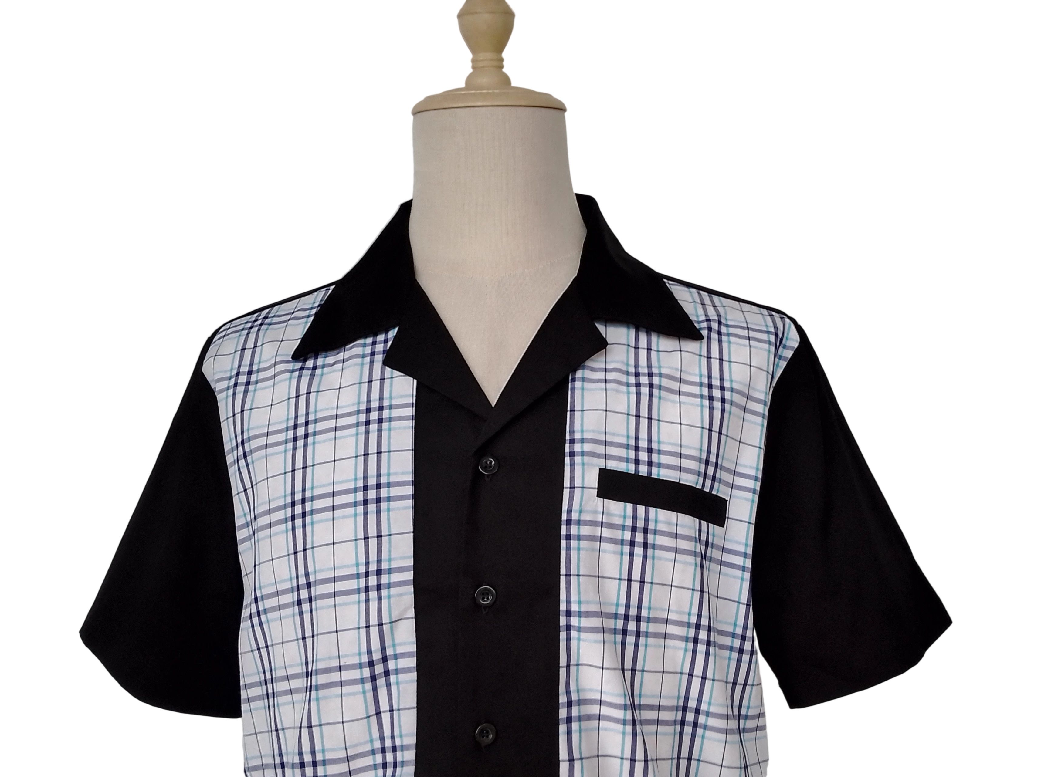Other Men Workshirts Navy Plaid Fake Pocket Size US M / EU 48-50 / 2 - 4 Thumbnail