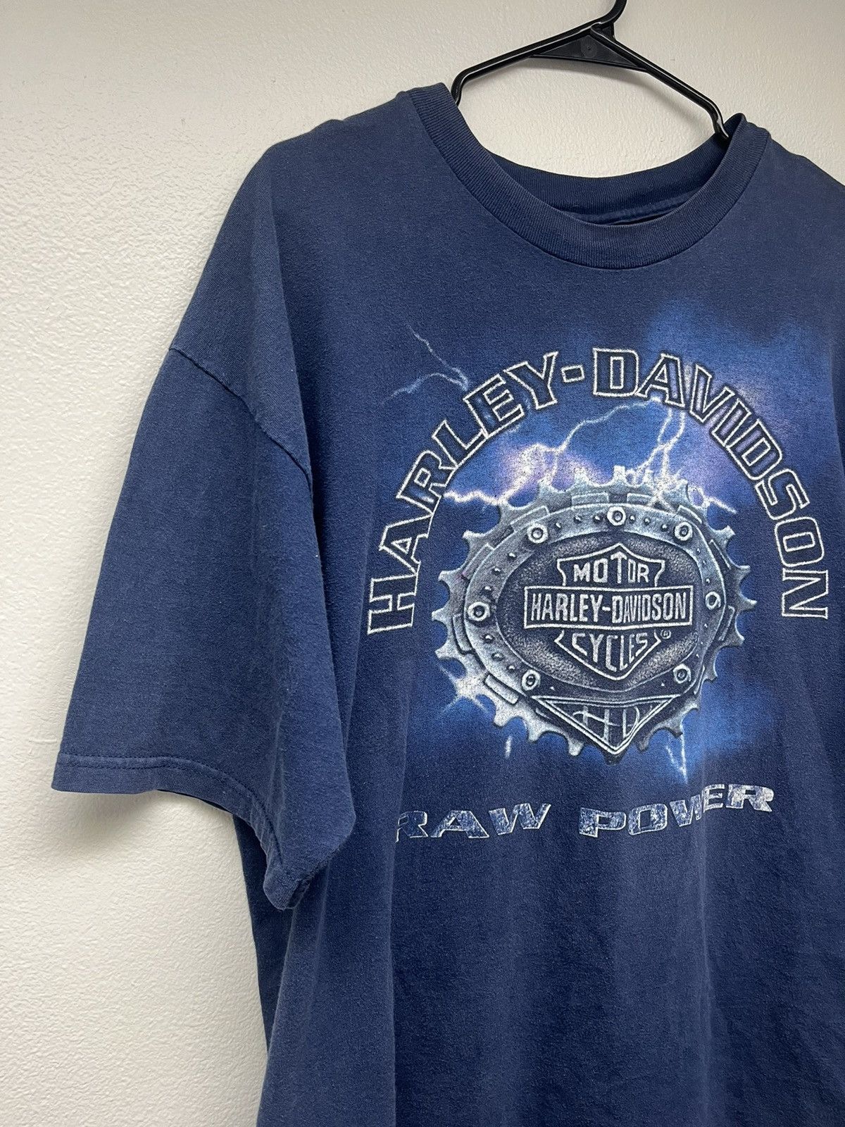 Harley Davidson Harley Davidson Las Vegas Raw Power Lightning Gear Tshirt Size US XL / EU 56 / 4 - 3 Thumbnail