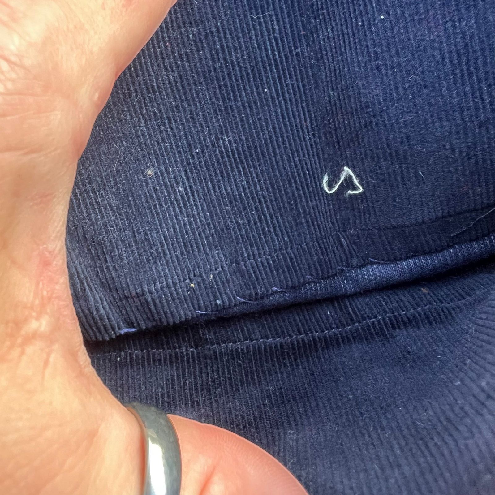 70s Wrangler navy blue corduroy Pants 13/14 LONG INSEAM!