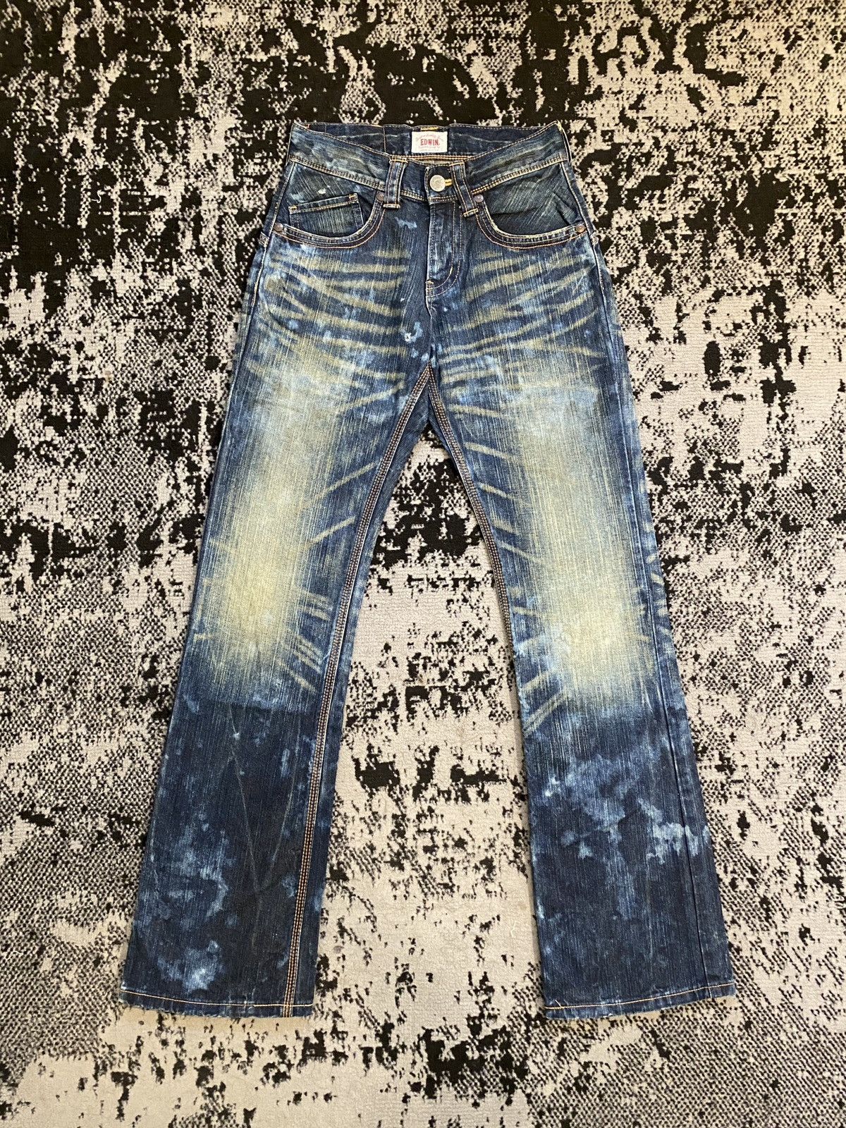 Edwin Edwin Distressed Rusty Denim Jeans Vintage Japanese Brand Size US 26 / EU 42 - 1 Thumbnail