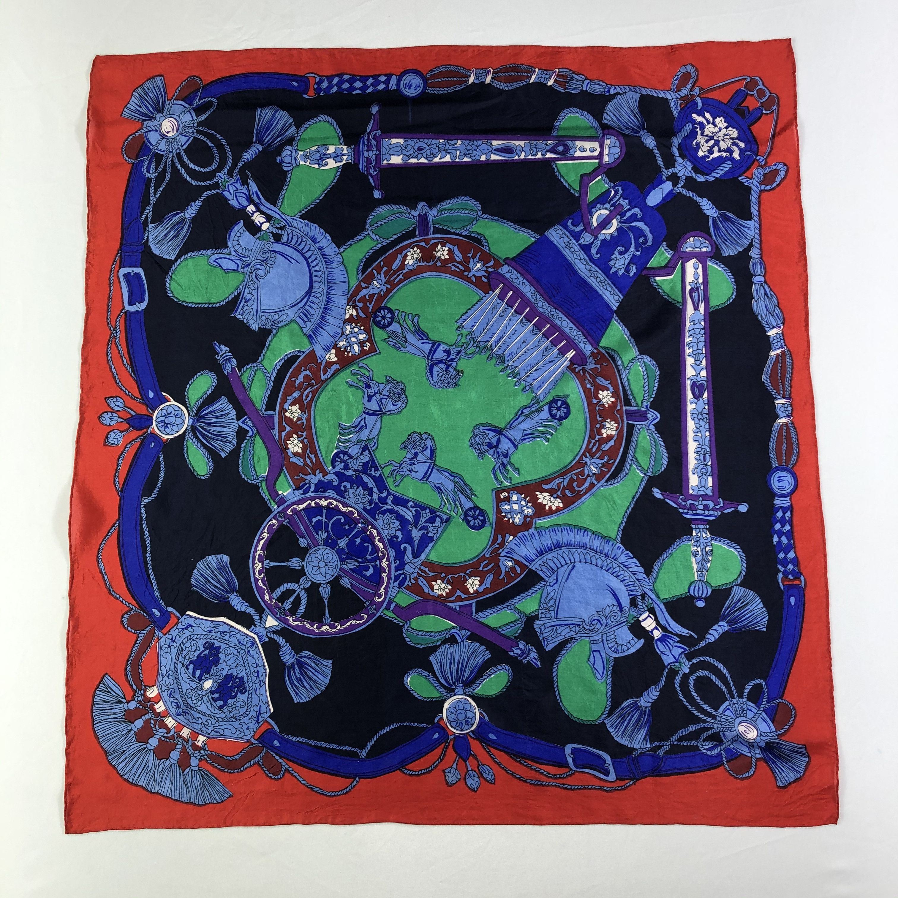 Vintage Vintage Silk Scarf Size ONE SIZE - 2 Thumbnail