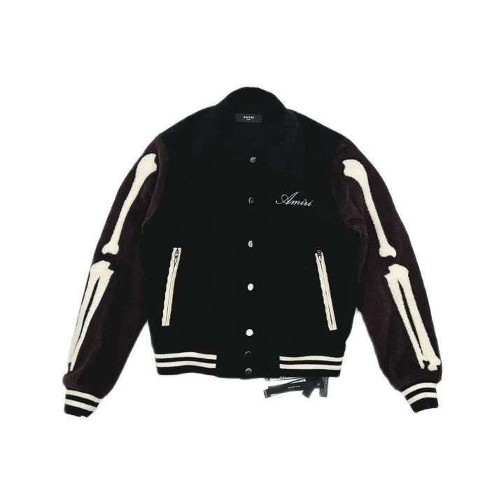 Amiri AMIRI Men's Black SS23 Corduroy Skull Jacket Size US S / EU 44-46 / 1 - 2 Thumbnail