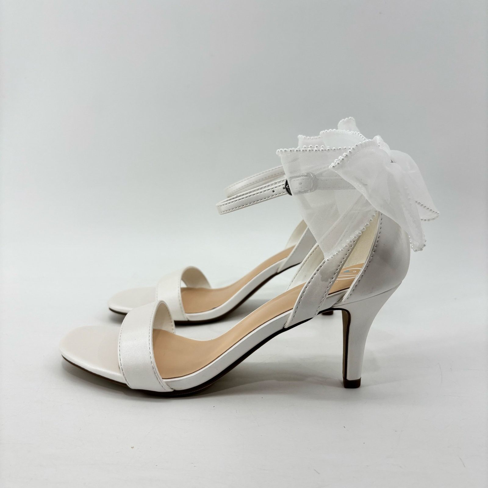 Other White Womens Sz 7 Wandals Heels Wedding Romantic Bride Party Size US 7 / IT 37 - 8 Thumbnail