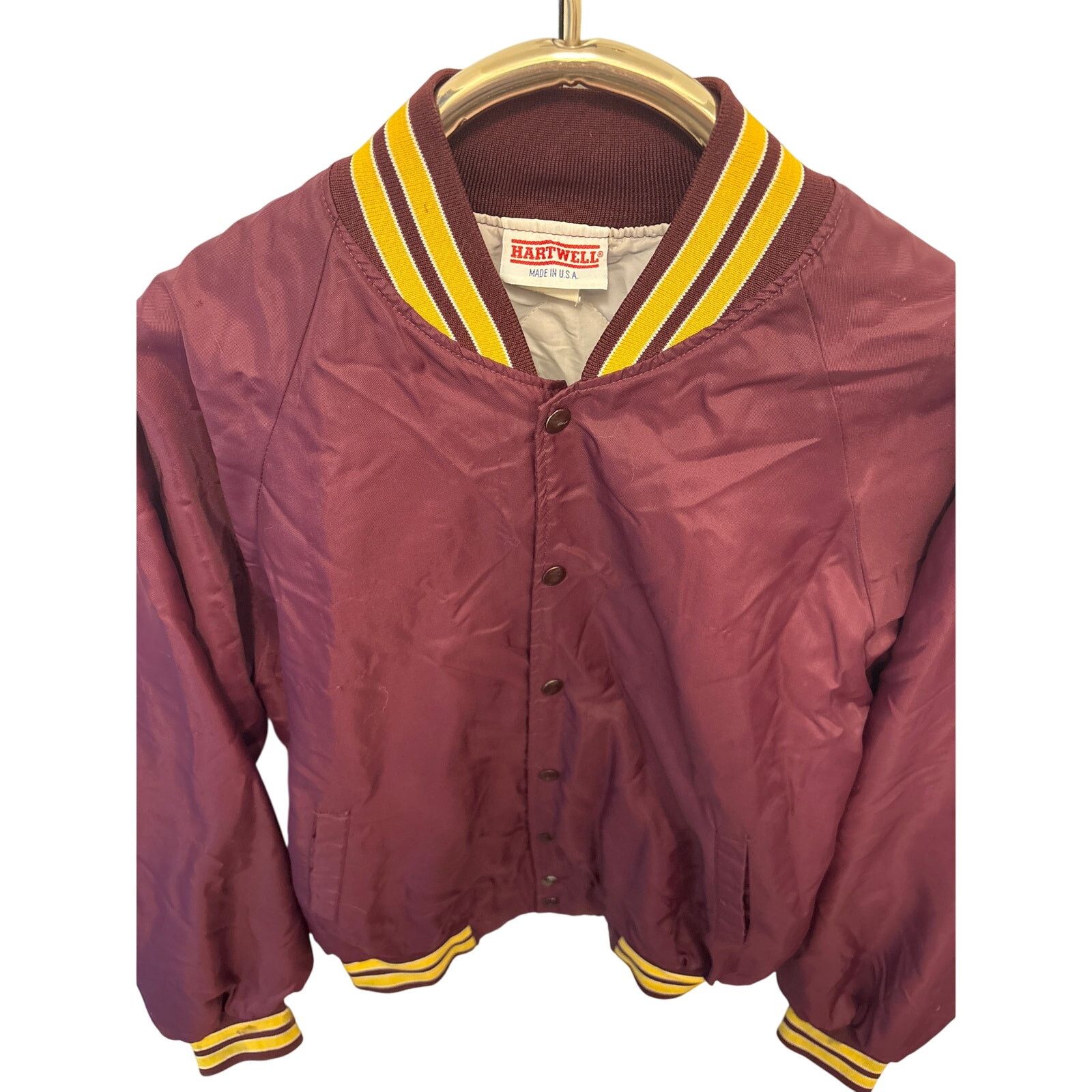 Vintage Vintage 80s Hartwell Work satin Jacket USA Made L Thrashed Size US L / EU 52-54 / 3 - 1 Thumbnail