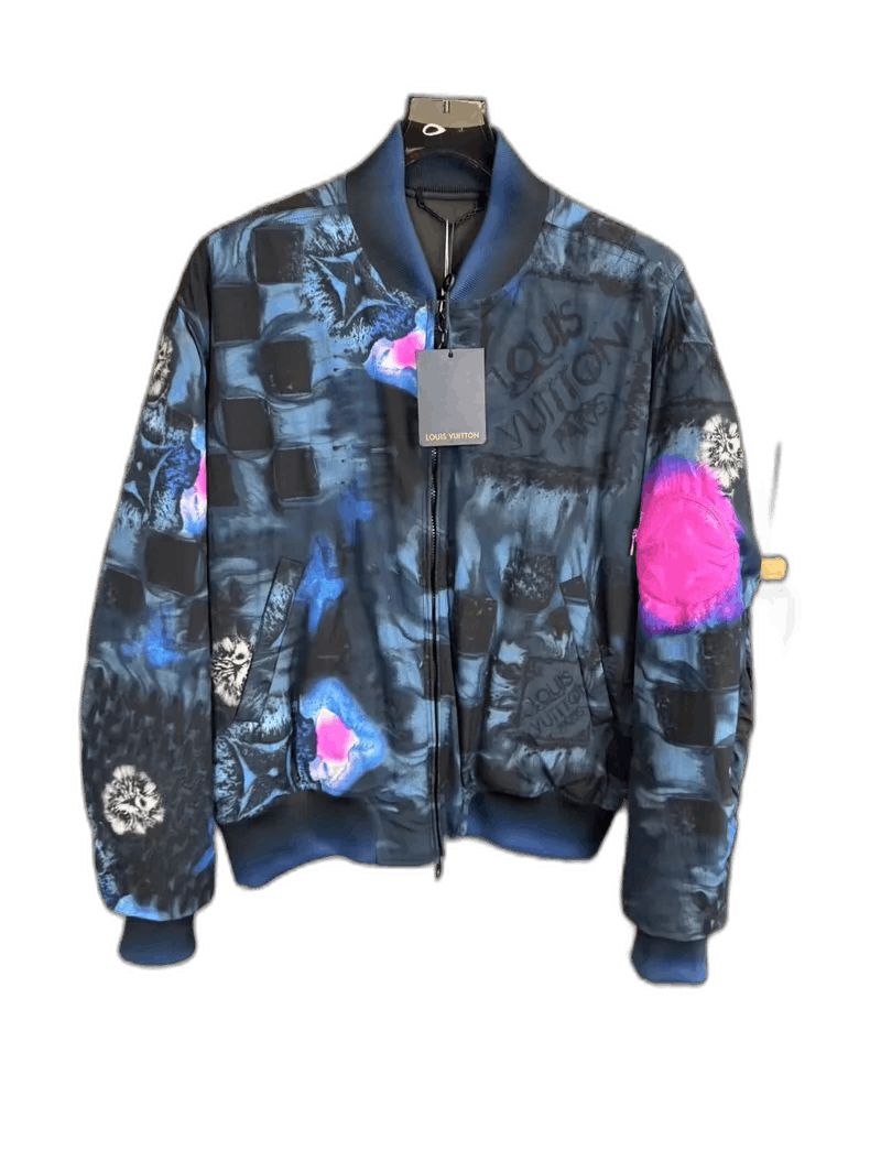 Louis Vuitton Louis Vuitton Blue Rendered Beach Check Jacket-yf Size US XXL / EU 58 / 5 - 1 Thumbnail