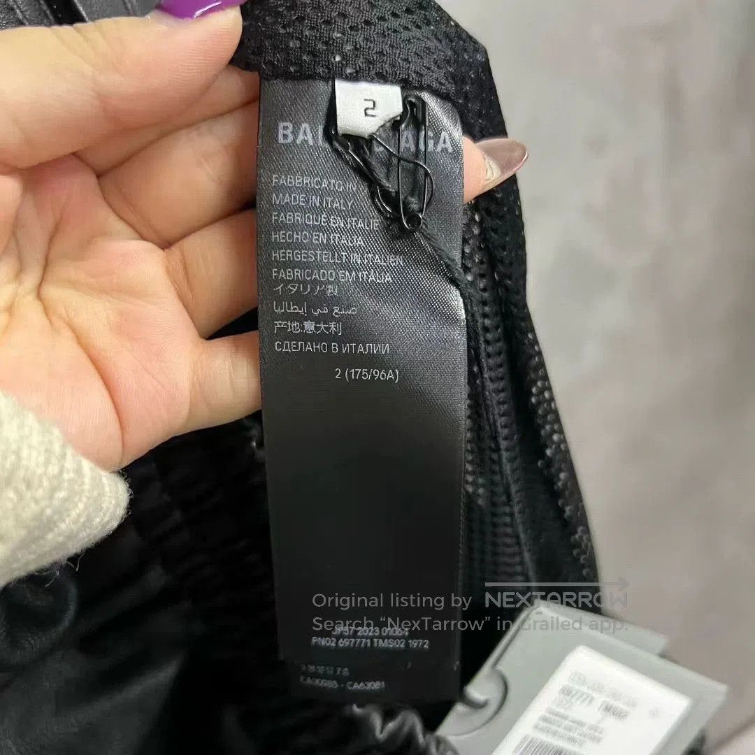 Balenciaga balenciaga color logo print hooded leather jacket. Size US M / EU 48-50 / 2 - 3 Thumbnail
