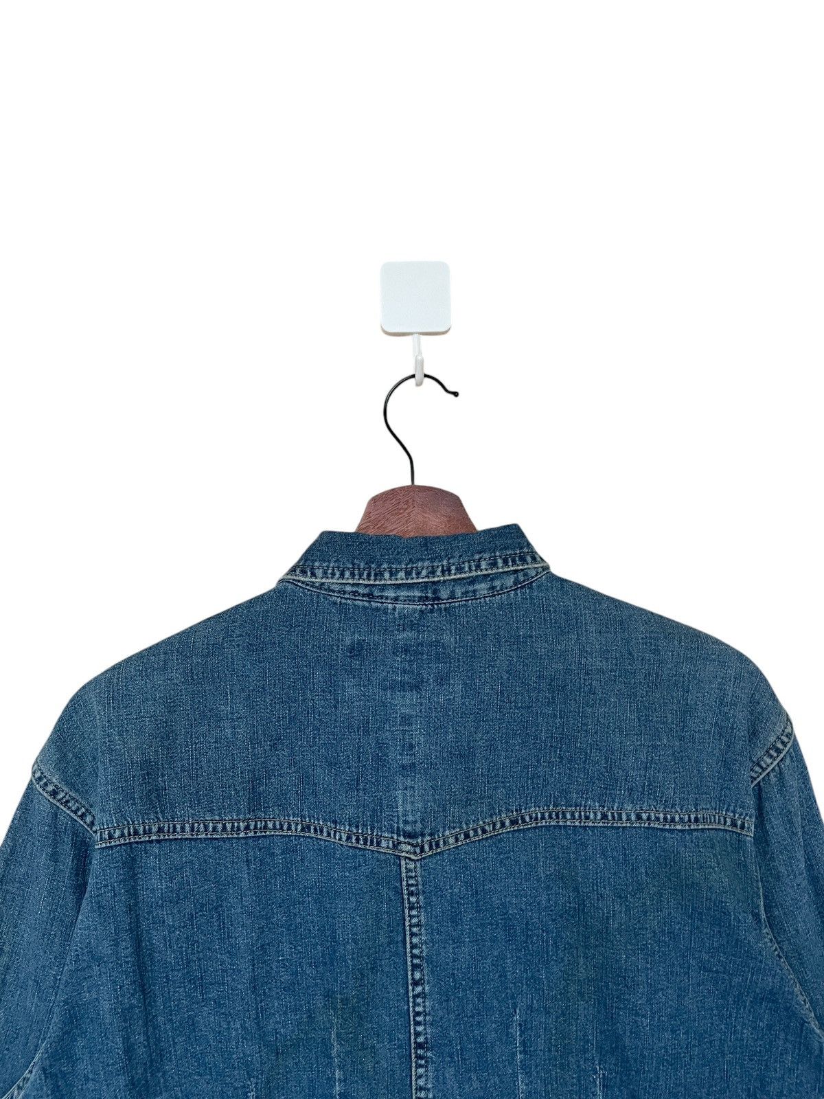 Japanese Brand × Vintage Vintage Japanese Brand Domingo Western Denim Shirt 2000s Size US L / EU 52-54 / 3 - 3 Thumbnail