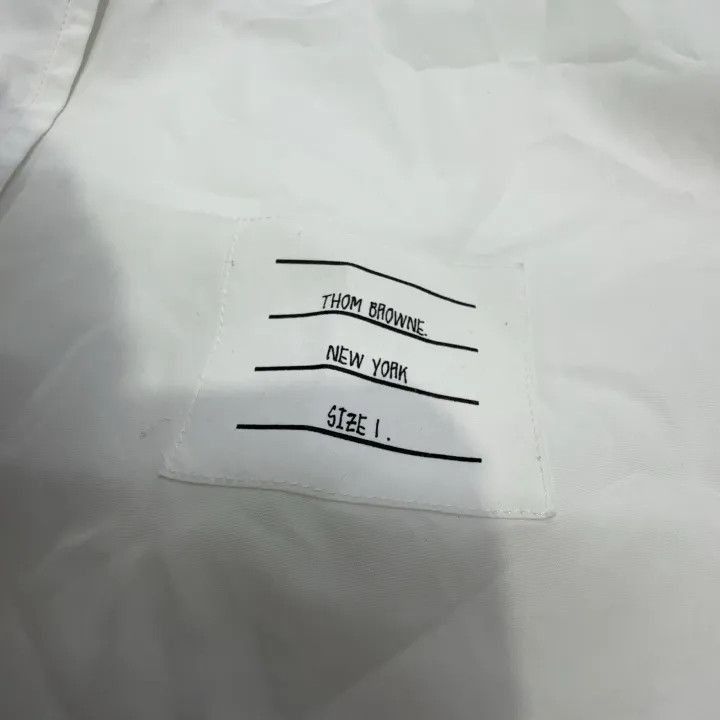 Thom Browne Thom Browne White Button-Up Long Sleeve Shirt -2507 Size US S / EU 44-46 / 1 - 2 Thumbnail