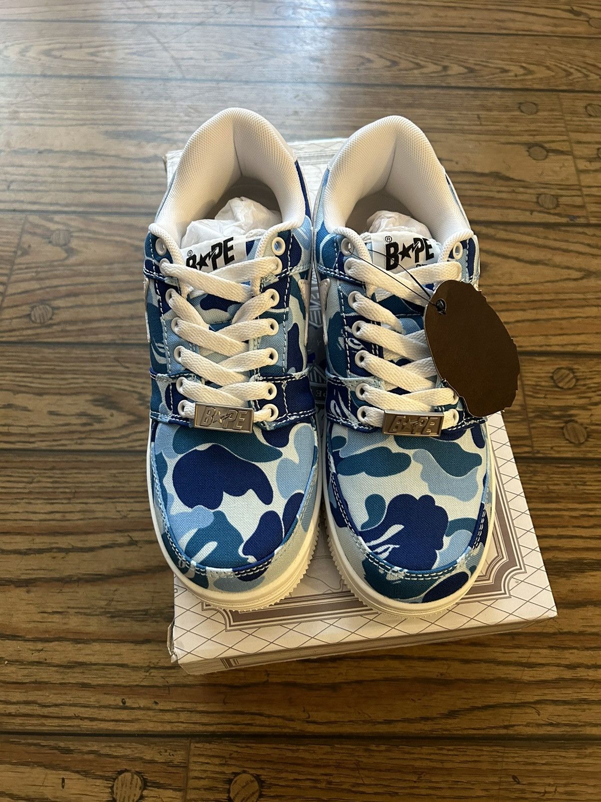 Bape Bape ABC Blue Camo Bapestas Size US 7 / EU 40 - 5 Thumbnail