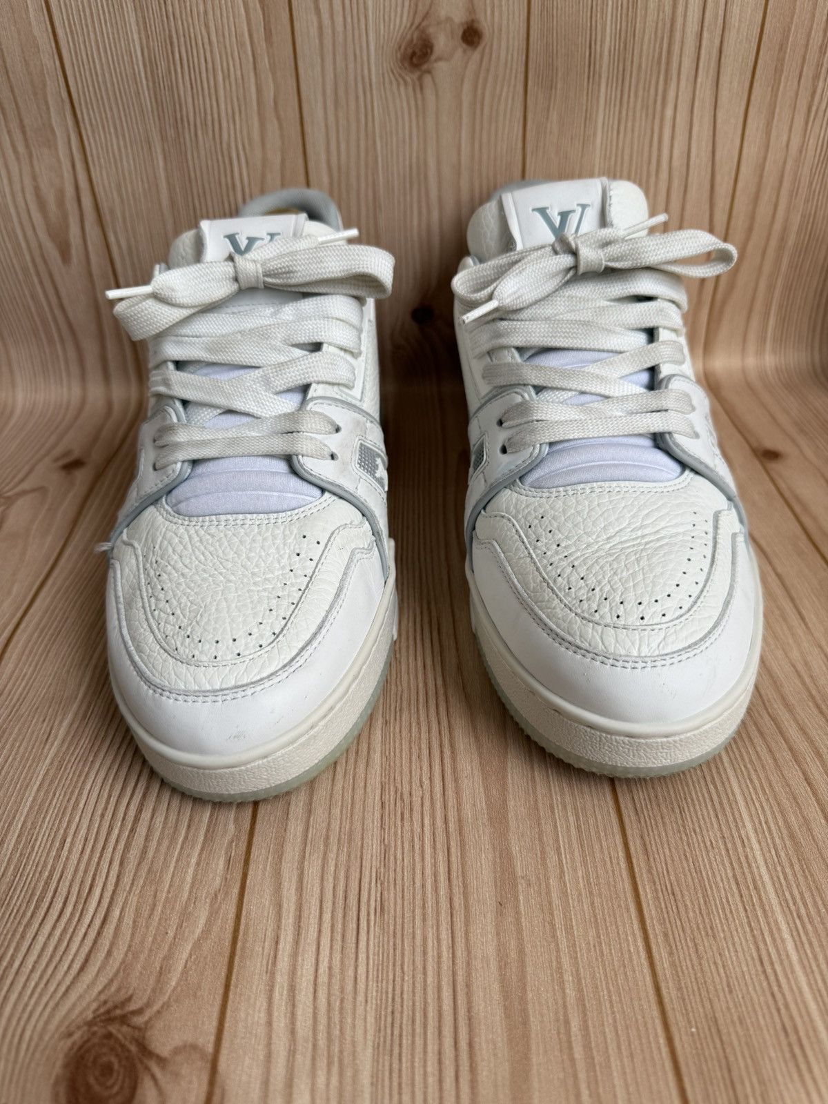 Louis Vuitton White/gray trainers Size US 7 / EU 40 - 3 Thumbnail