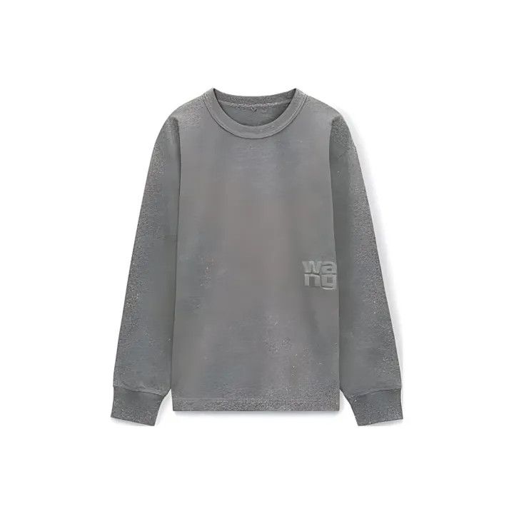 Alexander Wang Alexander Wang Grey Long Sleeve T-Shirt 0079 Size S / US 4 / IT 40 - 1 Thumbnail