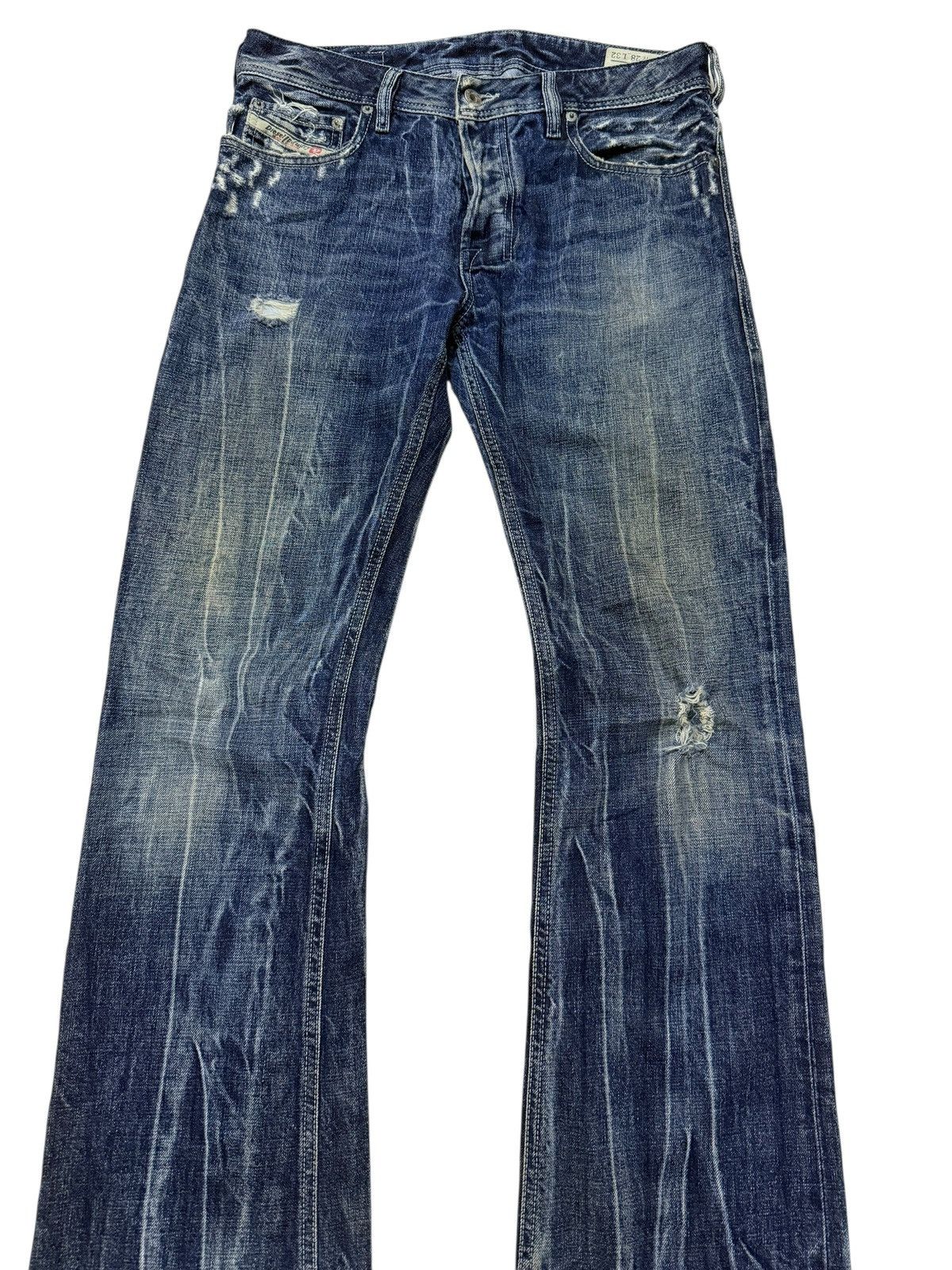 Diesel Flared Jeans Vintage Diesel Zatiny Distressed Boot Cut Denim Size US 30 / EU 46 - 5 Thumbnail
