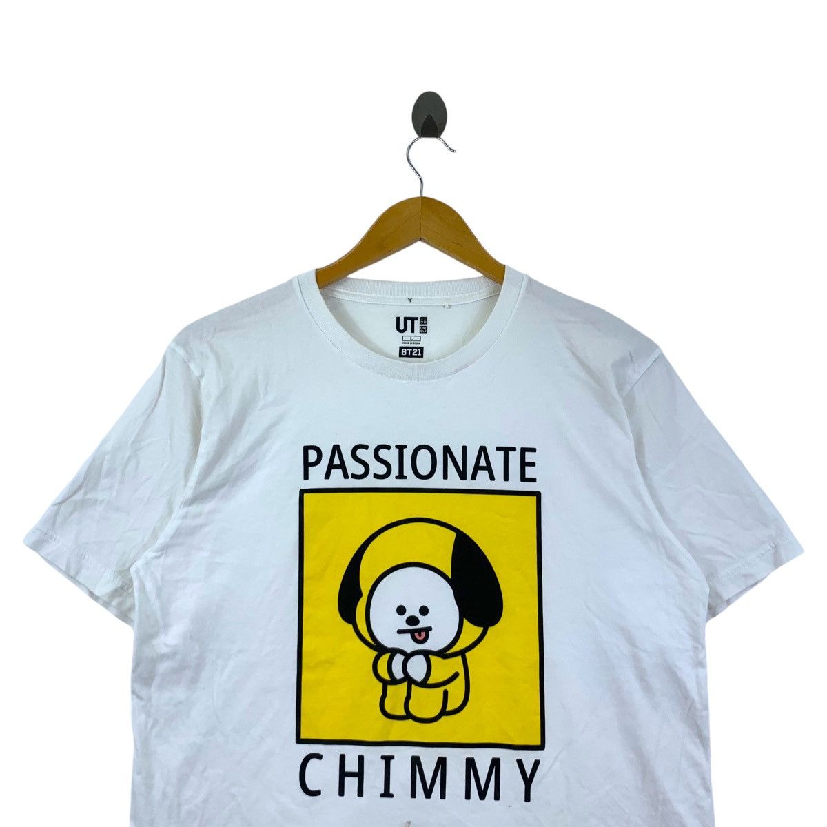 Uniqlo UNIQLO x BT21 LINE Character Passionate Chimmy Tee Shirt Size L / US 10 / IT 46 - 2 Thumbnail