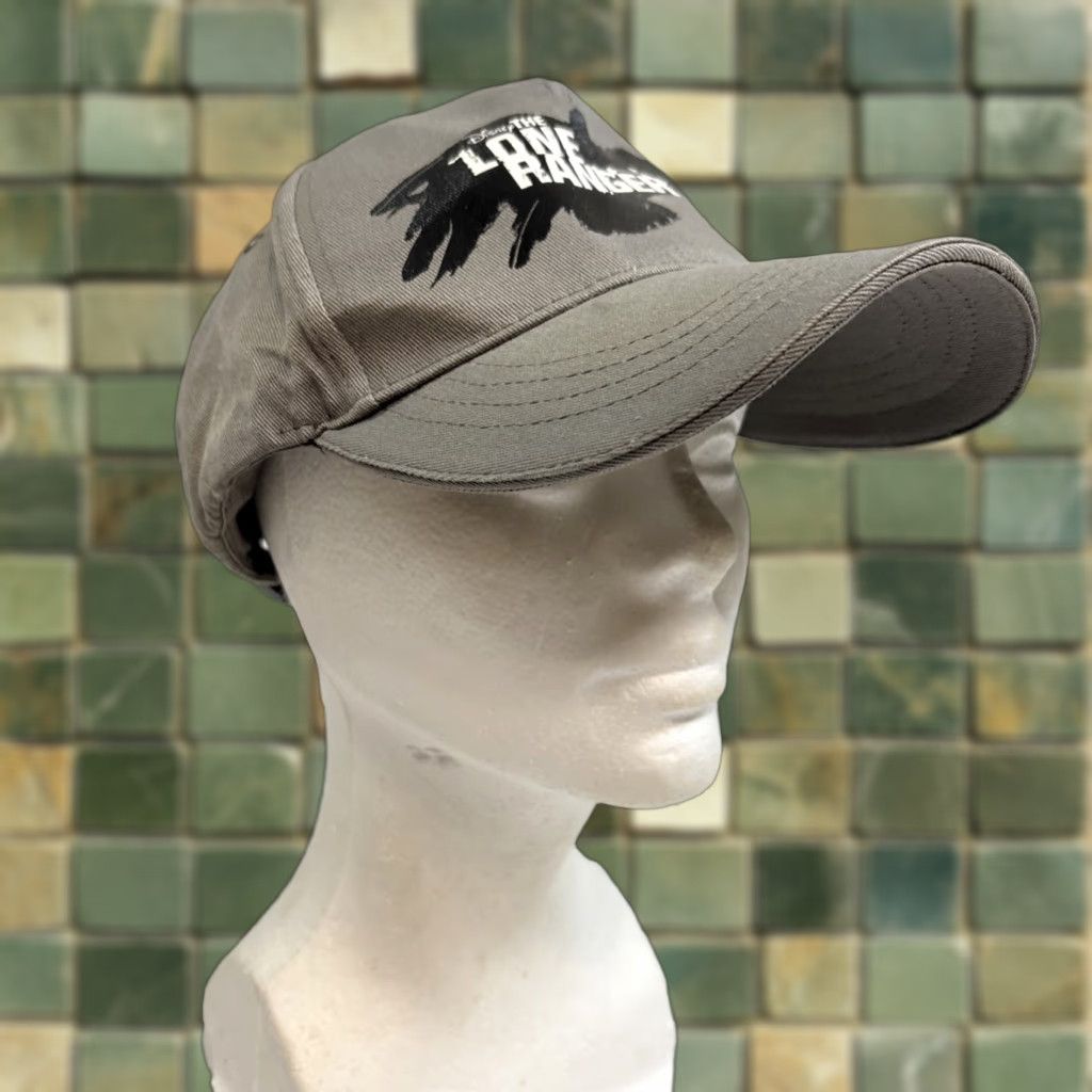 Disney Disney Lone Ranger Baseball Cap Hat Raven Graphic Strapback Armie Hammer Men One Size Gray Army Cap Size ONE SIZE - 1 Thumbnail