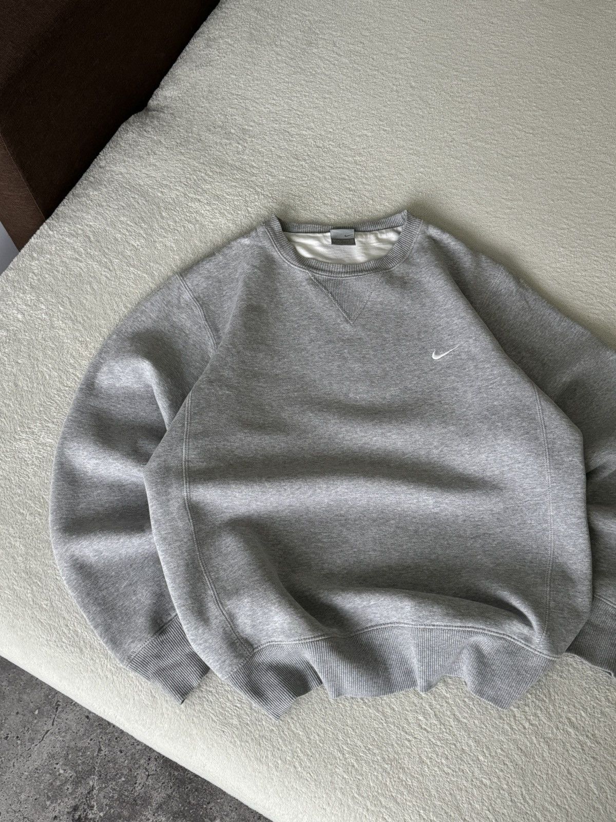 Nike × Vintage Vintage Nike oversized Y2K grey sweater Size US M / EU 48-50 / 2 - 5 Thumbnail