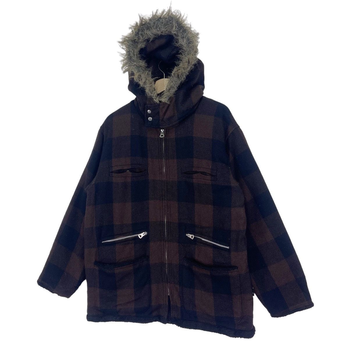 Beauty Beast × Devilock × Japanese Brand Devilock Sherpa Fur Hoodie Wool Jacket Size US L / EU 52-54 / 3 - 2 Thumbnail