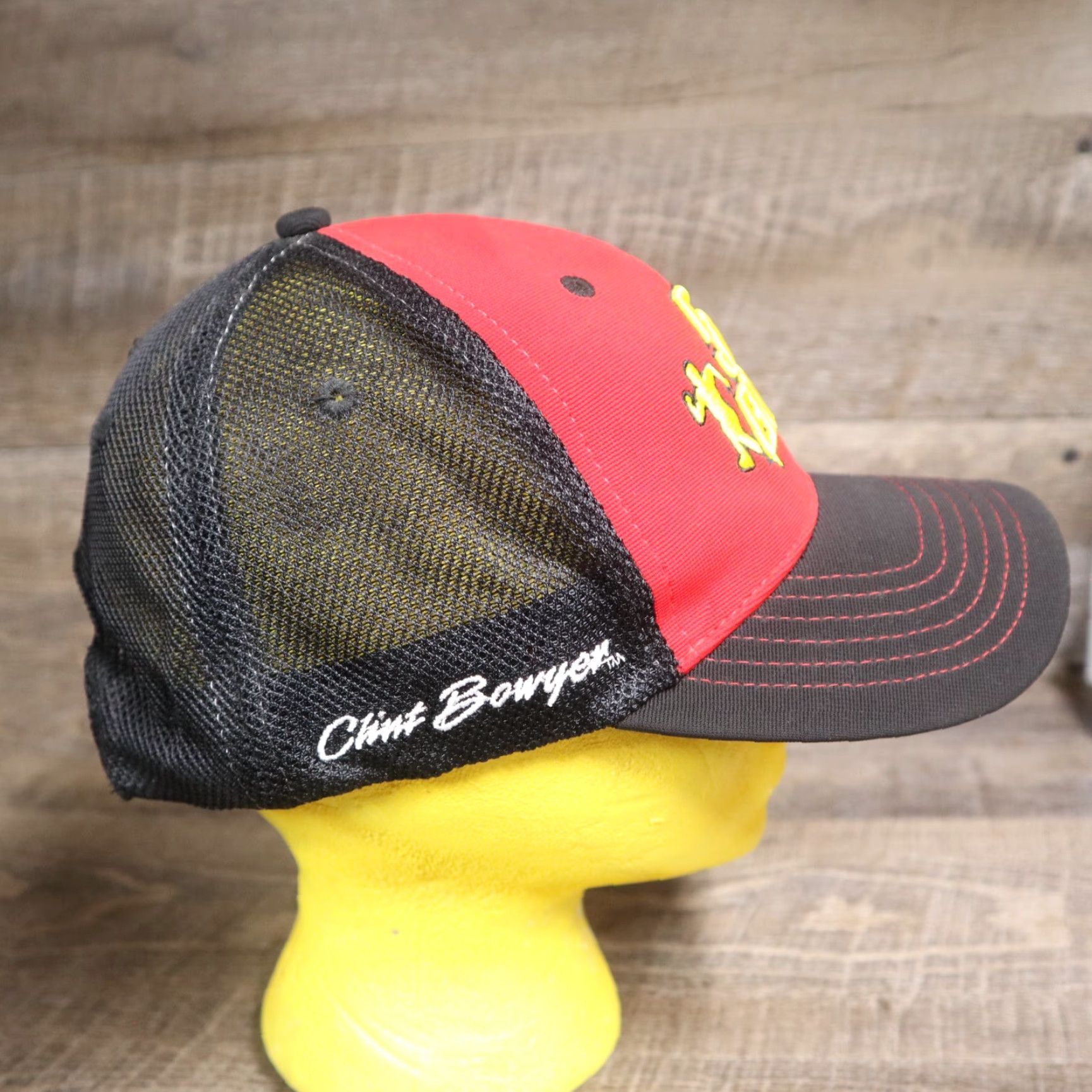 Vintage Cap America Hat Cap Adult Adjustable Strapback Cap America Baseball Hat Unisex Adults Charcoal/Red Adjustable Strapback Cap America Beltline? Size ONE SIZE - 3 Thumbnail