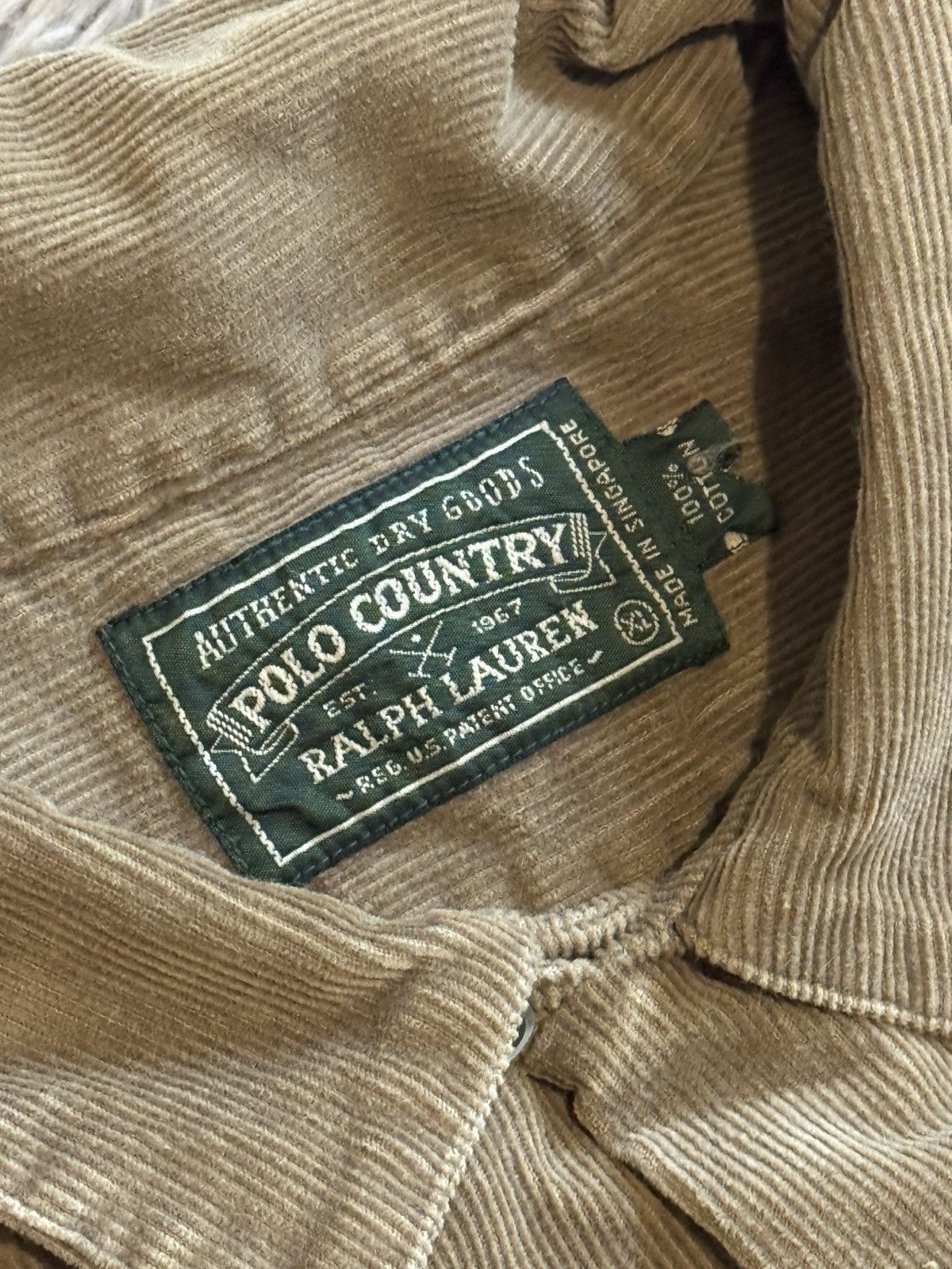 Ralph Lauren Vintage Ralph Lauren Cord Shirt – XL Size US XL / EU 56 / 4 - 6 Thumbnail