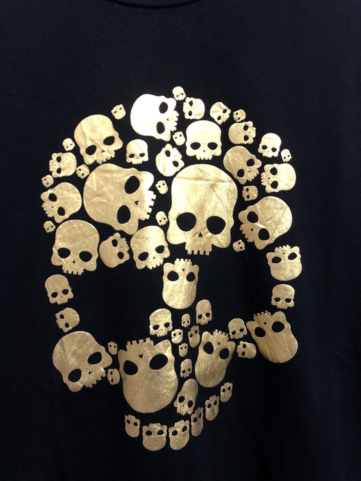 Japanese Brand Japanese Skull Gold LongSleeve Rock Punk Stylee Size US M / EU 48-50 / 2 - 6 Thumbnail