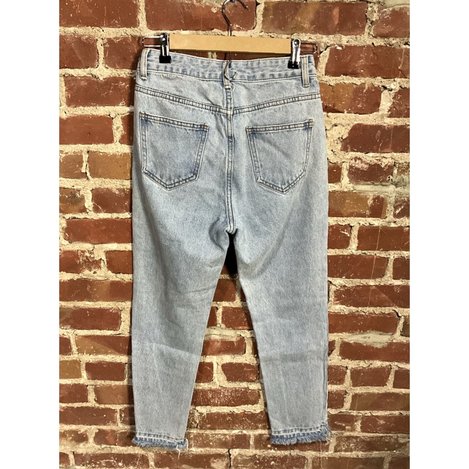 Lioness Lioness Jeans Women 2XS High Rise Straight Blue Denim 5-Pocket Regular Vintage No Size 24" / US 00 / IT 34 - 3 Thumbnail