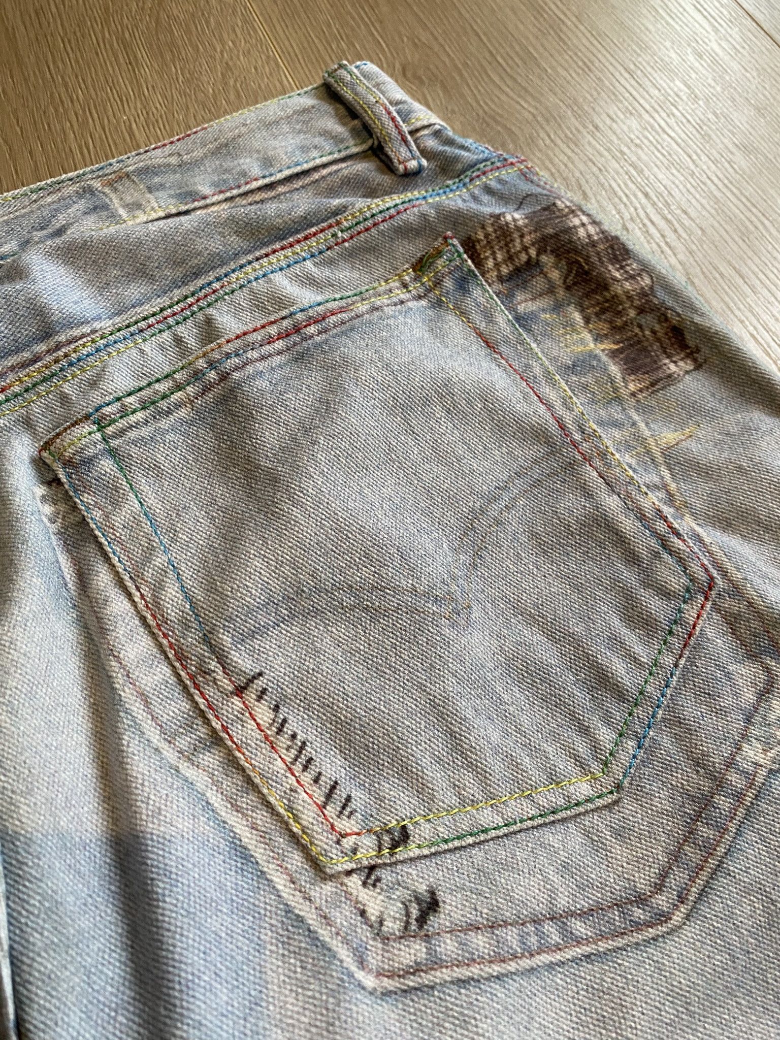 (di)vision × Acne Studios $385 - 31 - Trompe L'oeil Print Jeans Size US 31 - 24 Thumbnail