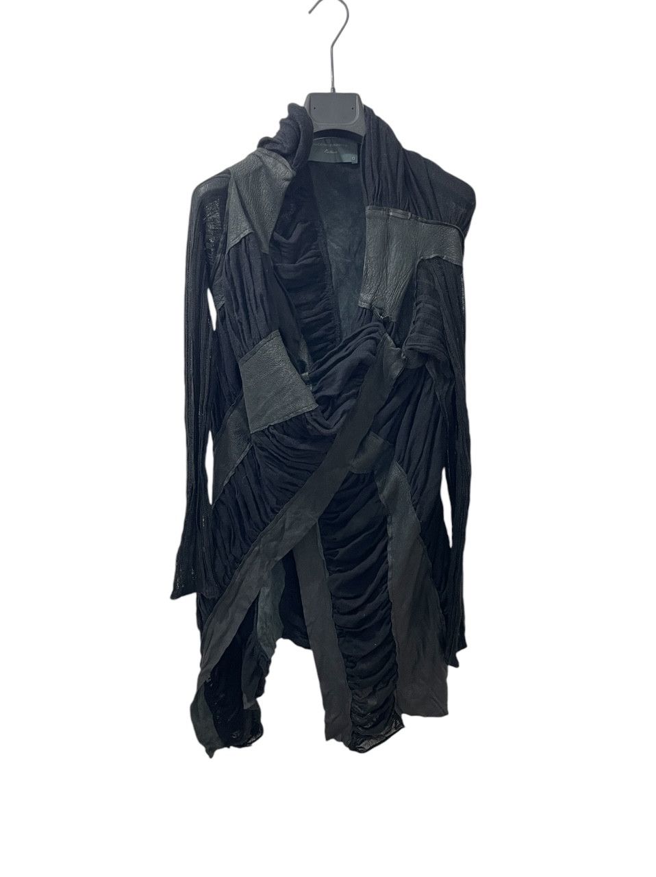 10sei0otto 10sei0otto leather insert knitwear cape/jacket Size S / US 4 / IT 40 - 7 Thumbnail