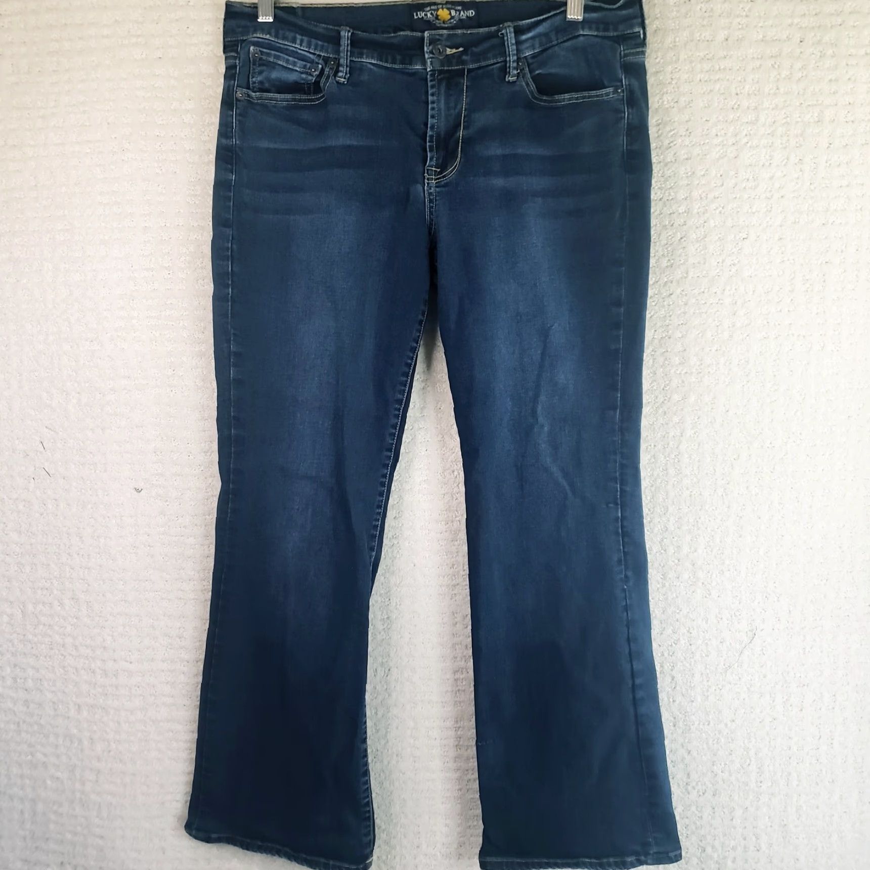 Lucky Brand Lucky Brand Jeans Women 12 Denim Ankle Ultra Low Rise Stretch Blue 29in Inseam Womens Regular Pocket Logo S/L N/A Size 34" / US 12 / IT 48 - 2 Thumbnail