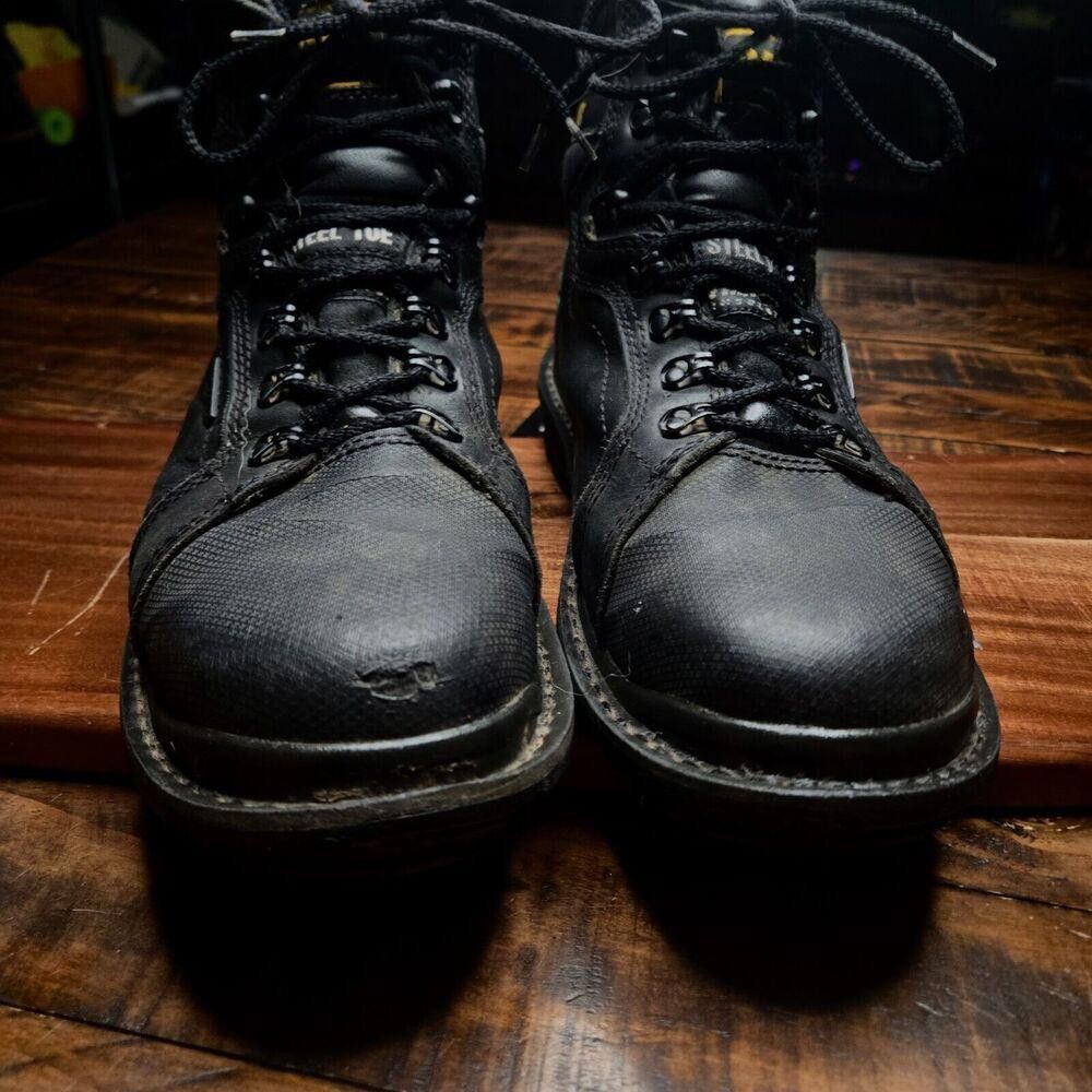 Caterpillar CATERPILLAR Mens SZ 10 Waterproof Steel Toe Boots Black BB3 Size US 10 / EU 43 - 3 Thumbnail