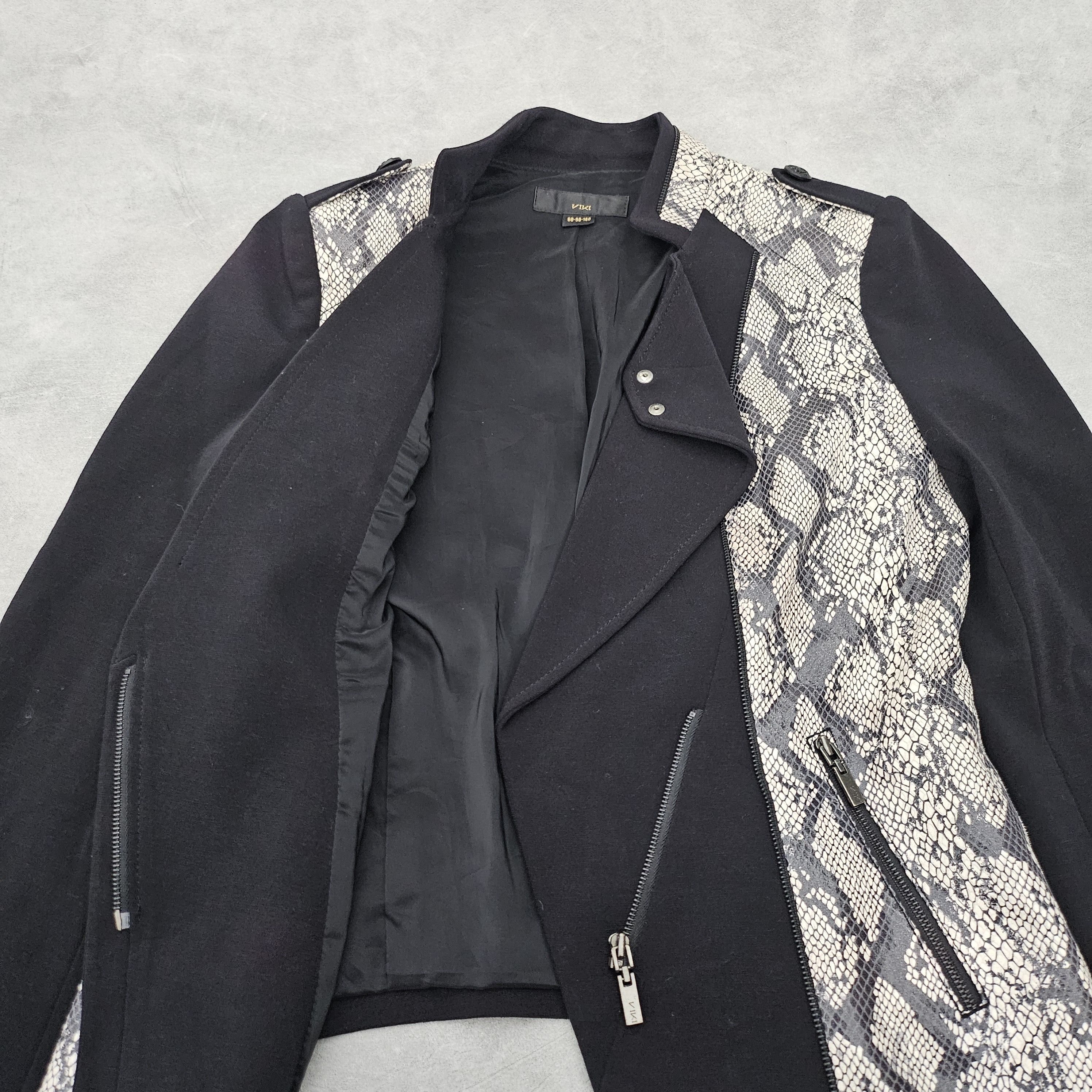 Japanese Brand Viki hybrid snakeskin blazer Size 36S - 4 Thumbnail