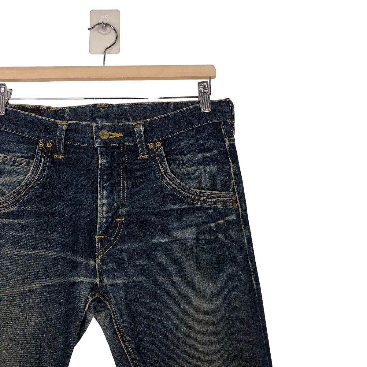 Japanese Brand 🔥VINTAGE DENIM LEE SELVEDGES RED LINE BIKER WEAR Size US 30 / EU 46 - 7 Thumbnail