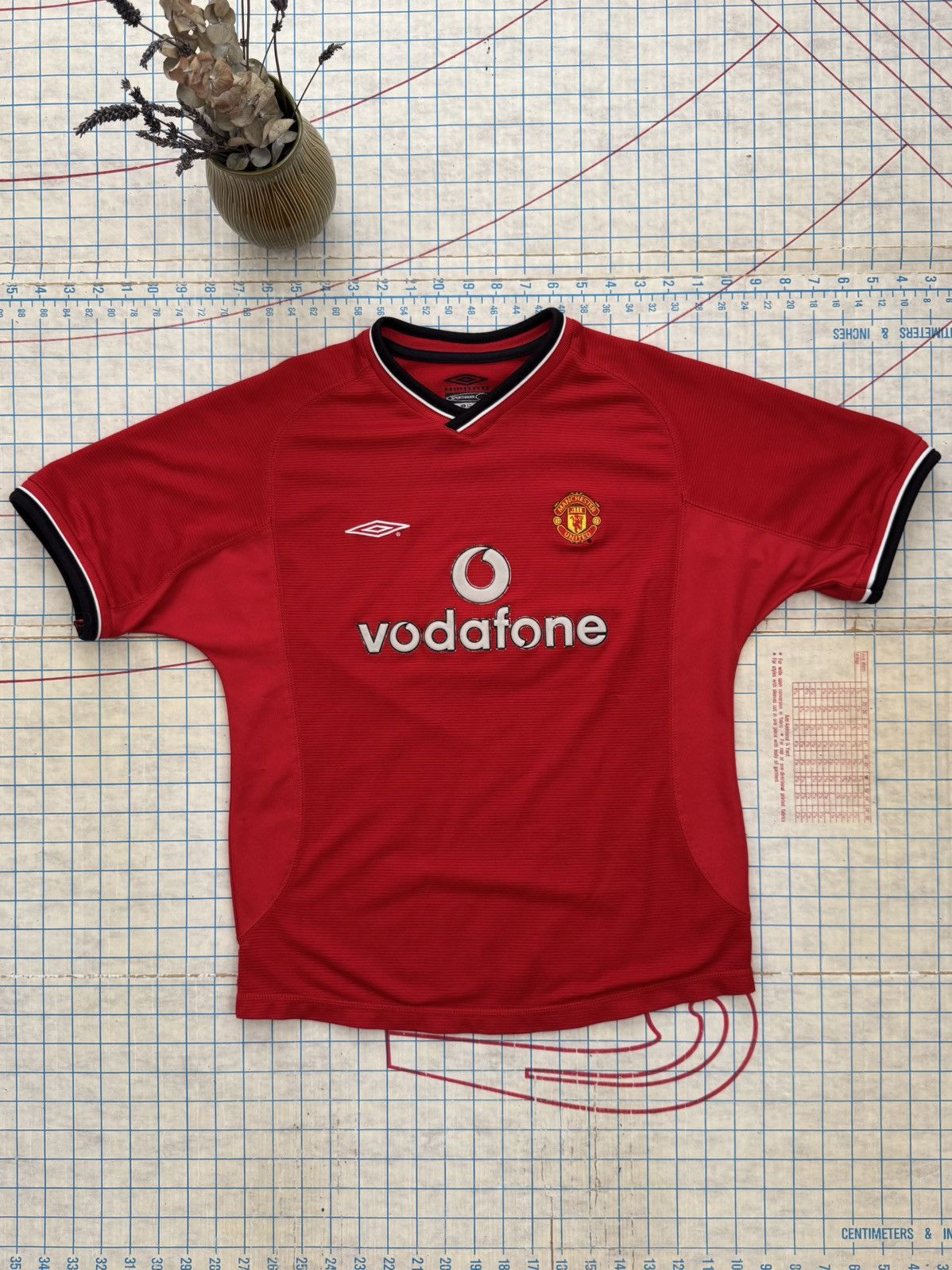 Umbro × Vintage Vintage Umbro Manchester United Wool Blend Jersey Fits XS Size US XS / EU 42 / 0 - 1 Thumbnail