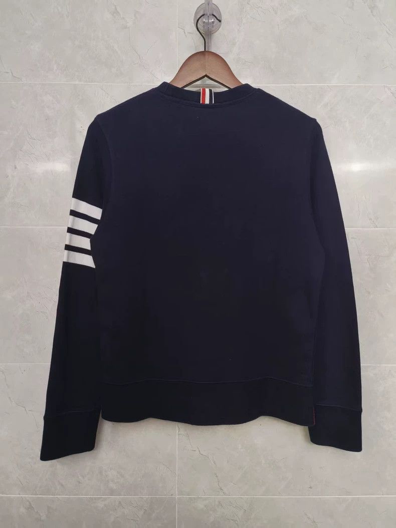 Thom Browne Thom BrowneClassic four-bar dark blue sweatshirt 2503-Next Size US M / EU 48-50 / 2 - 2 Thumbnail