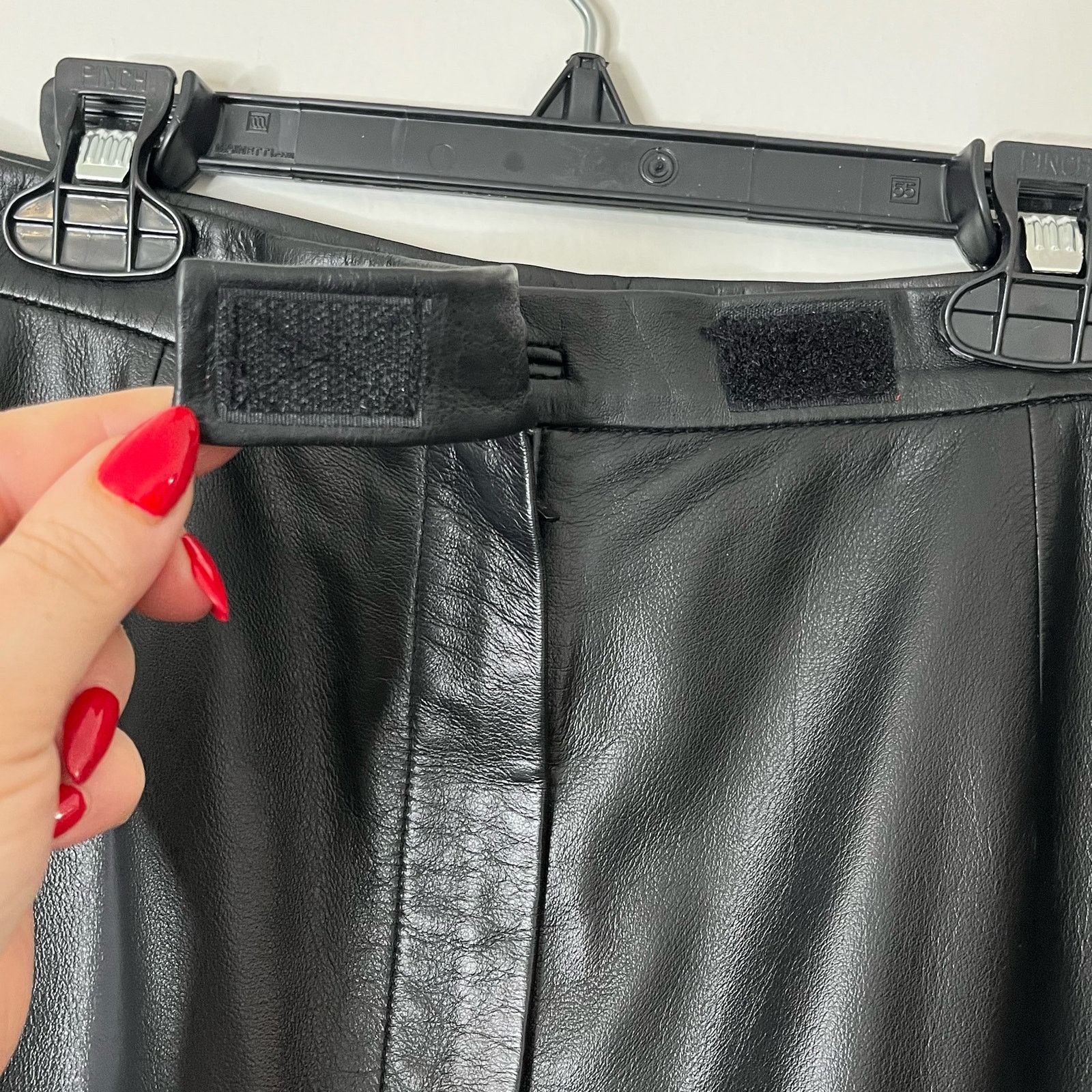 Other Apostrophe Black Leather Skirt Size 12 Size 30" / US 8 / IT 44 - 3 Thumbnail