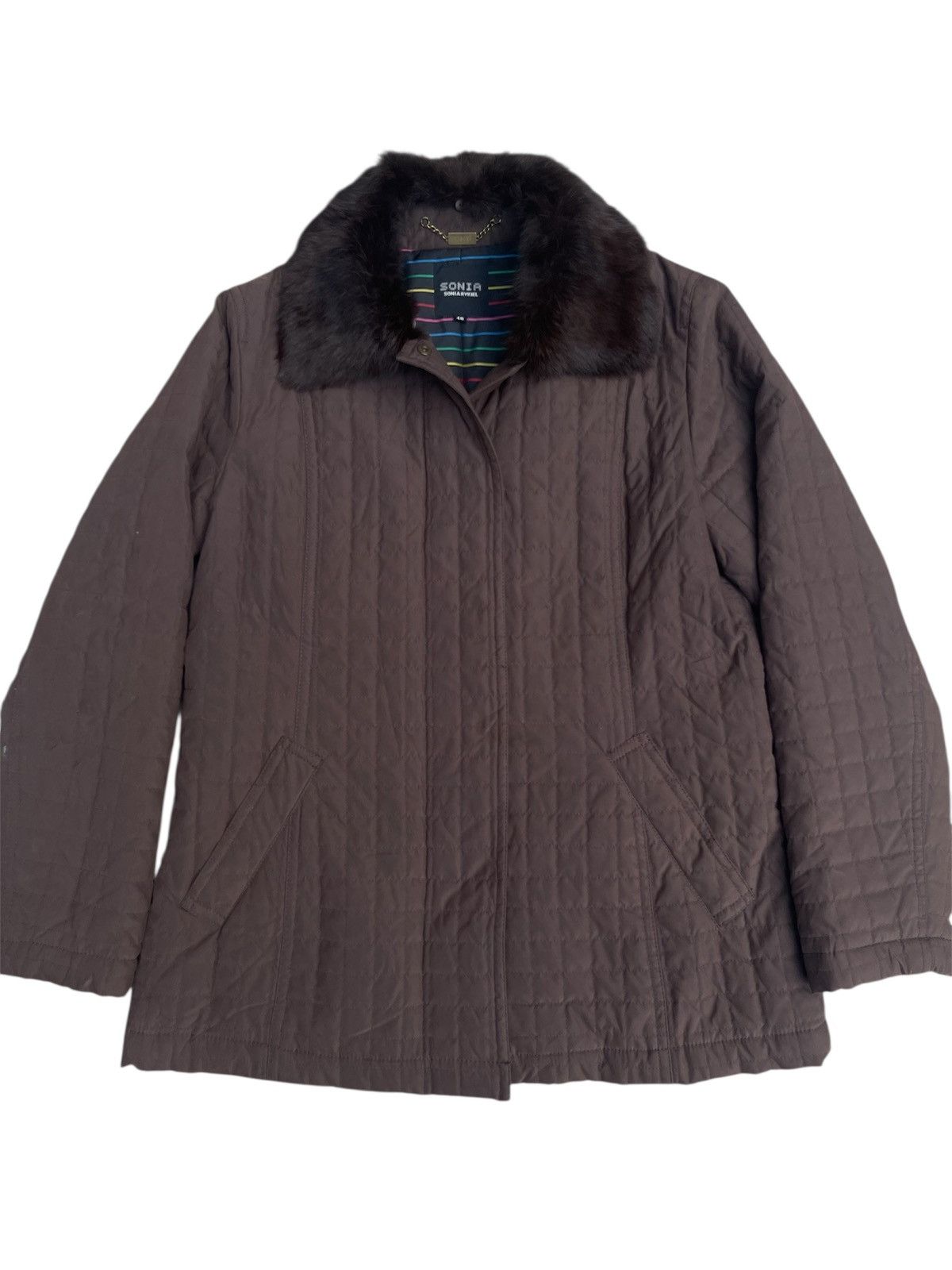 Sonia Rykiel Sonia Rukiel Fur Snap Button Jacket Size M / US 6-8 / IT 42-44 - 1 Thumbnail