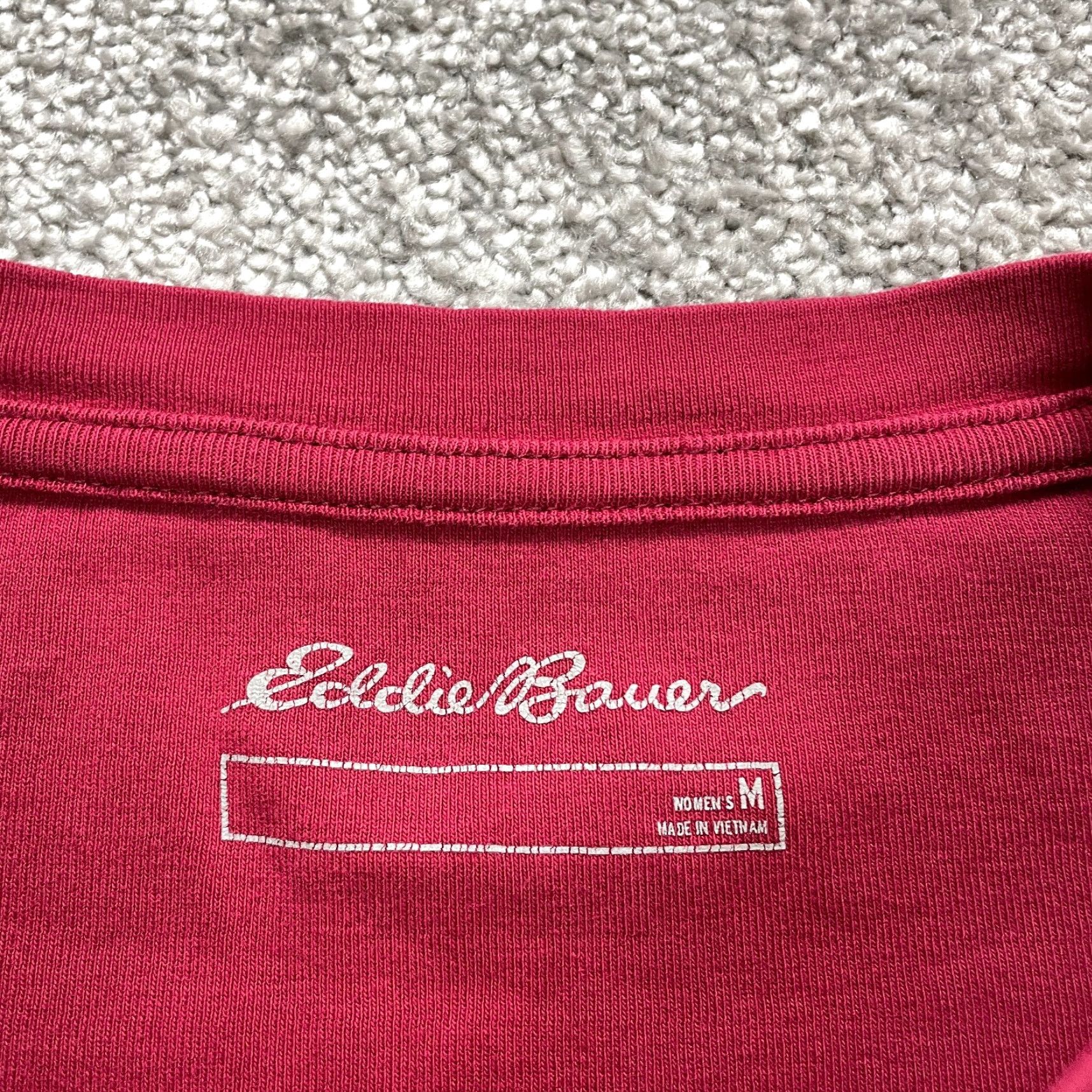 Eddie Bauer Vintage Eddie Bauer Crop T-Shirt Women’s 3/4 Sleeve Cotton Red Casual Top M Size M / US 6-8 / IT 42-44 - 6 Thumbnail