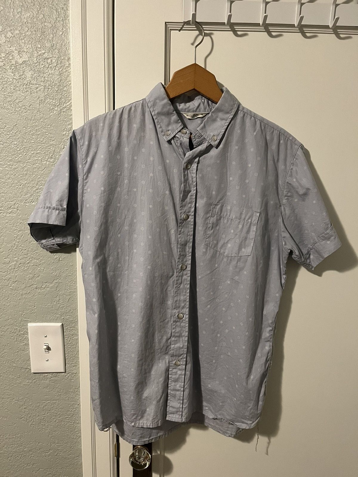 3sixteen Floral Pattern Light Blue Button Up Short Sleeve Shirt Size US XL / EU 56 / 4 - 1 Thumbnail