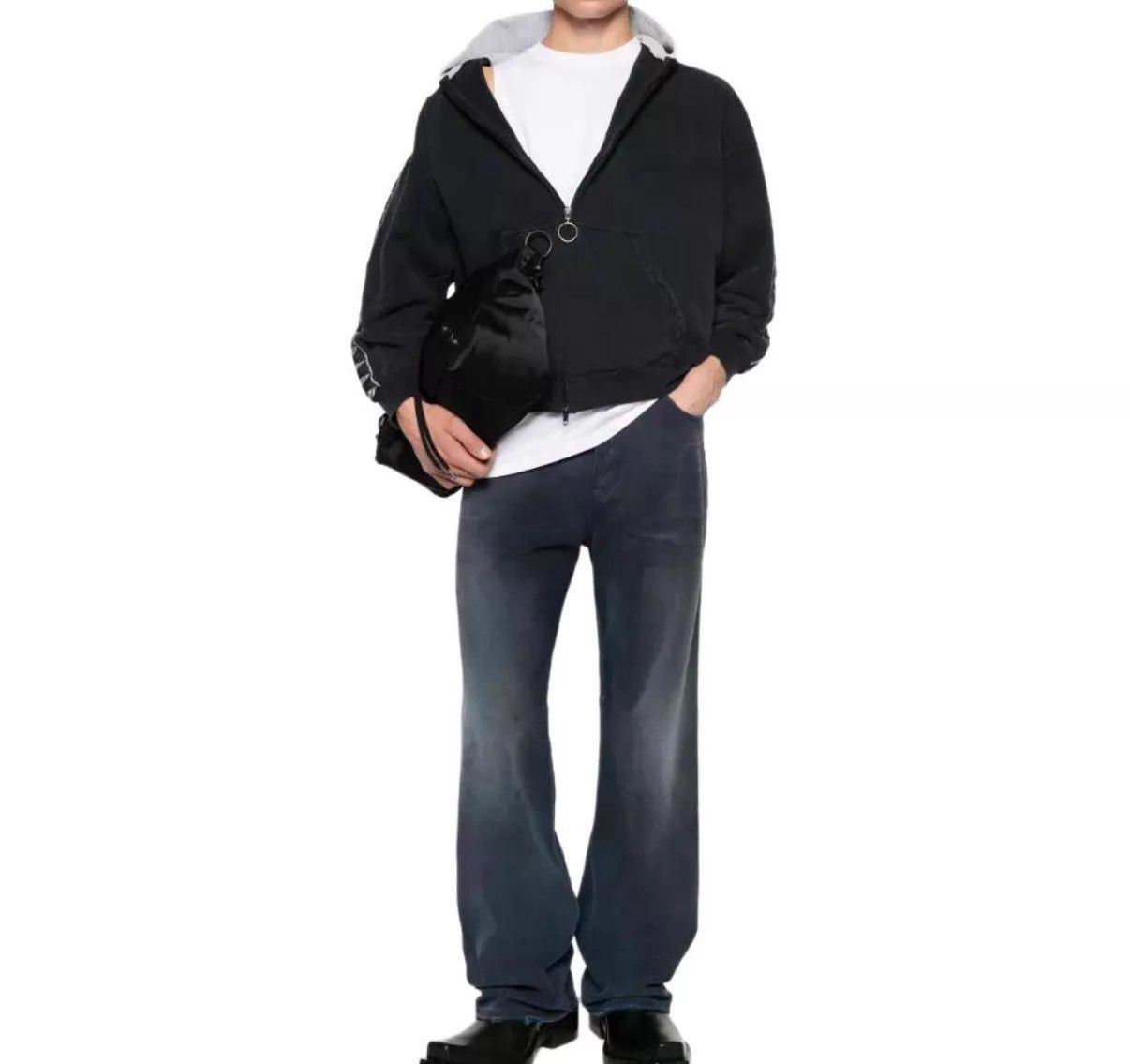 Balenciaga Balenciaga SS26 Distressed Wide Leg Jeans Men's 30 Size US 30 / EU 46 - 7 Thumbnail