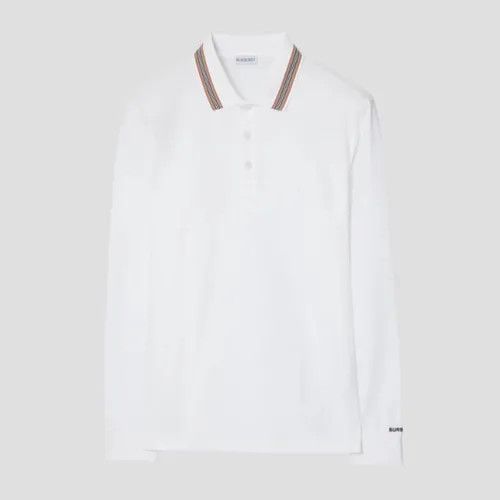 Burberry o1w1db10326 Long Sleeve Polo Shirt in White Size US XXL / EU 58 / 5 - 1 Preview