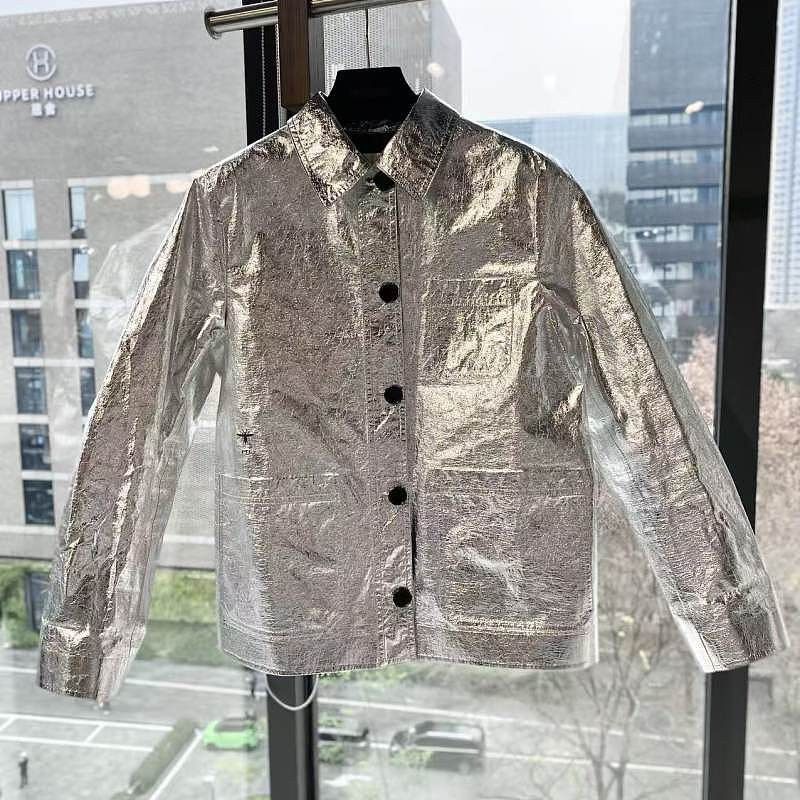 Dior Christian Dior Metallic Jacket Size 38 Size S / US 4 / IT 40 - 1 Thumbnail